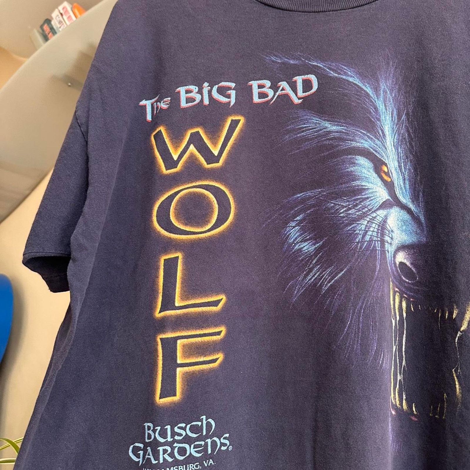 Disney × Vintage Vintage Busch Gardens The Big Bad Wolf Shirt Size US XL / EU 56 / 4 - 3 Thumbnail