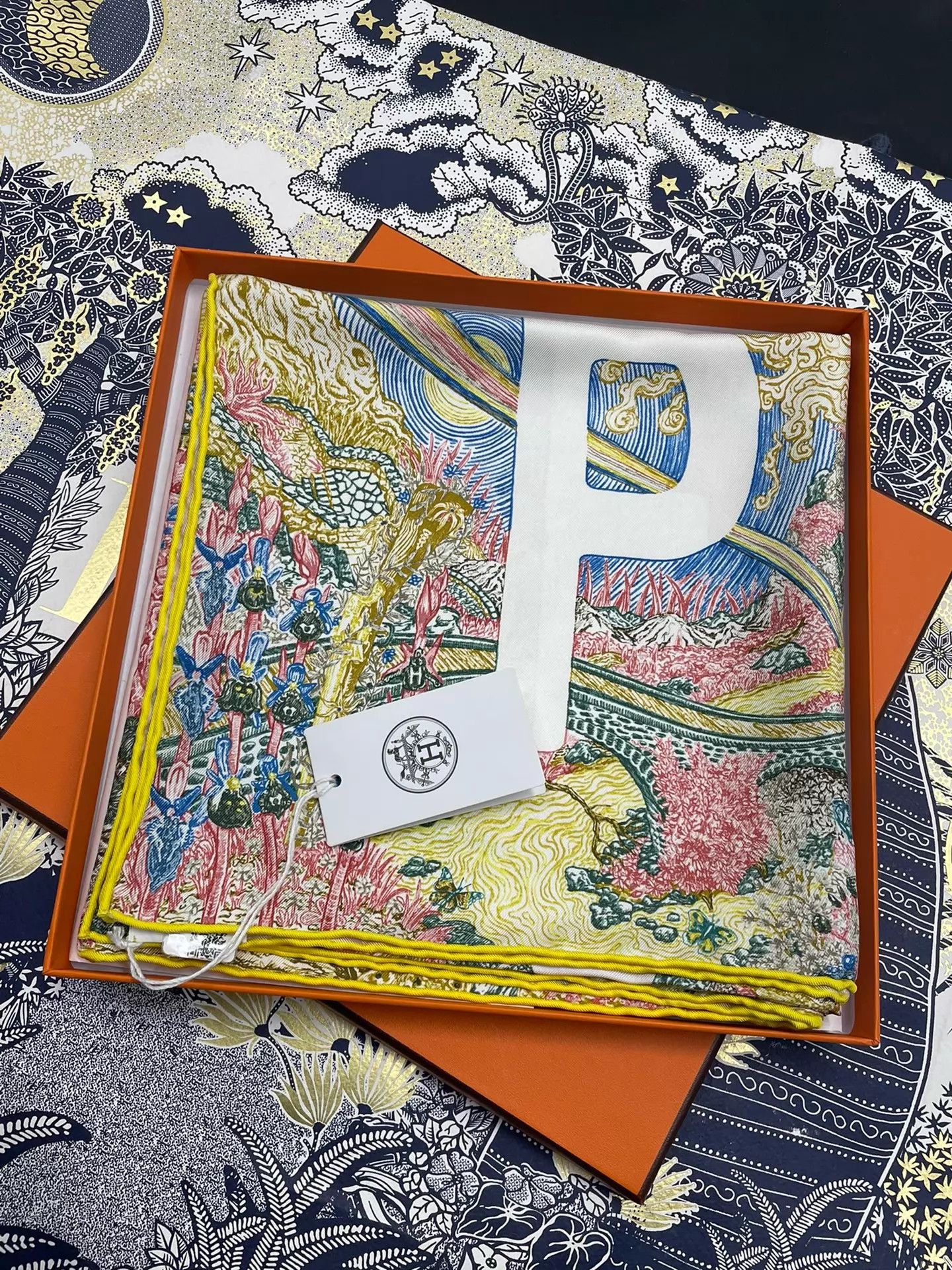 Hermes Hermes "Vive la Liberte" 90x90 Scarf New with Box Size ONE SIZE - 1 Thumbnail
