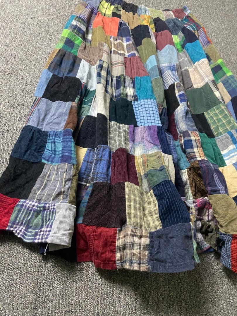 Kapital Unbranded Bohemian Style Patchwork Flare Skirt (183) Size 27" / US 4 / IT 40 - 6 Thumbnail