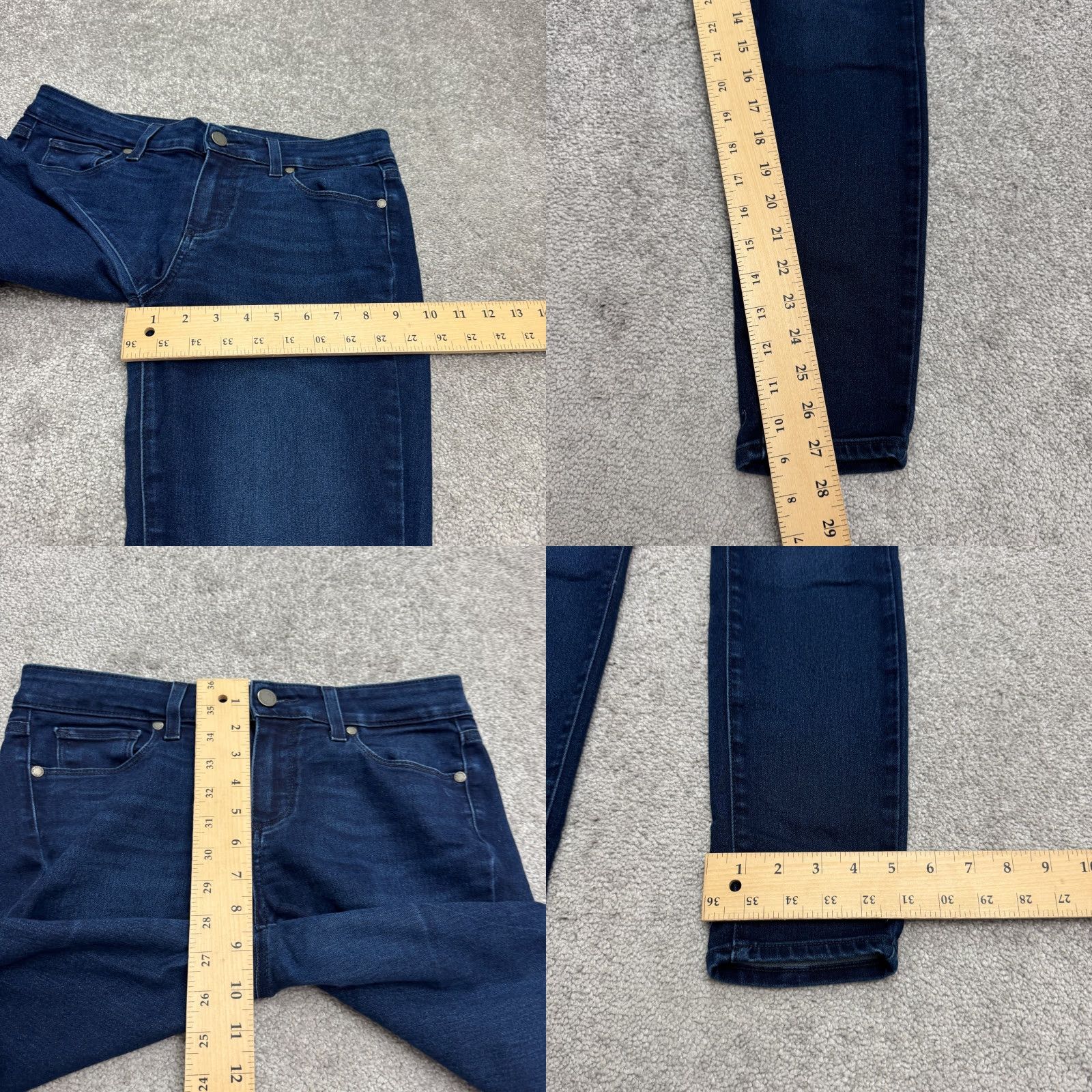 Paige Paige Verdugo Ankle Jeans Womens 28 Denim Blue Dark Wash Mid Rise Slim 5-Pocket Size 28" / US 6 / IT 42 - 9 Thumbnail