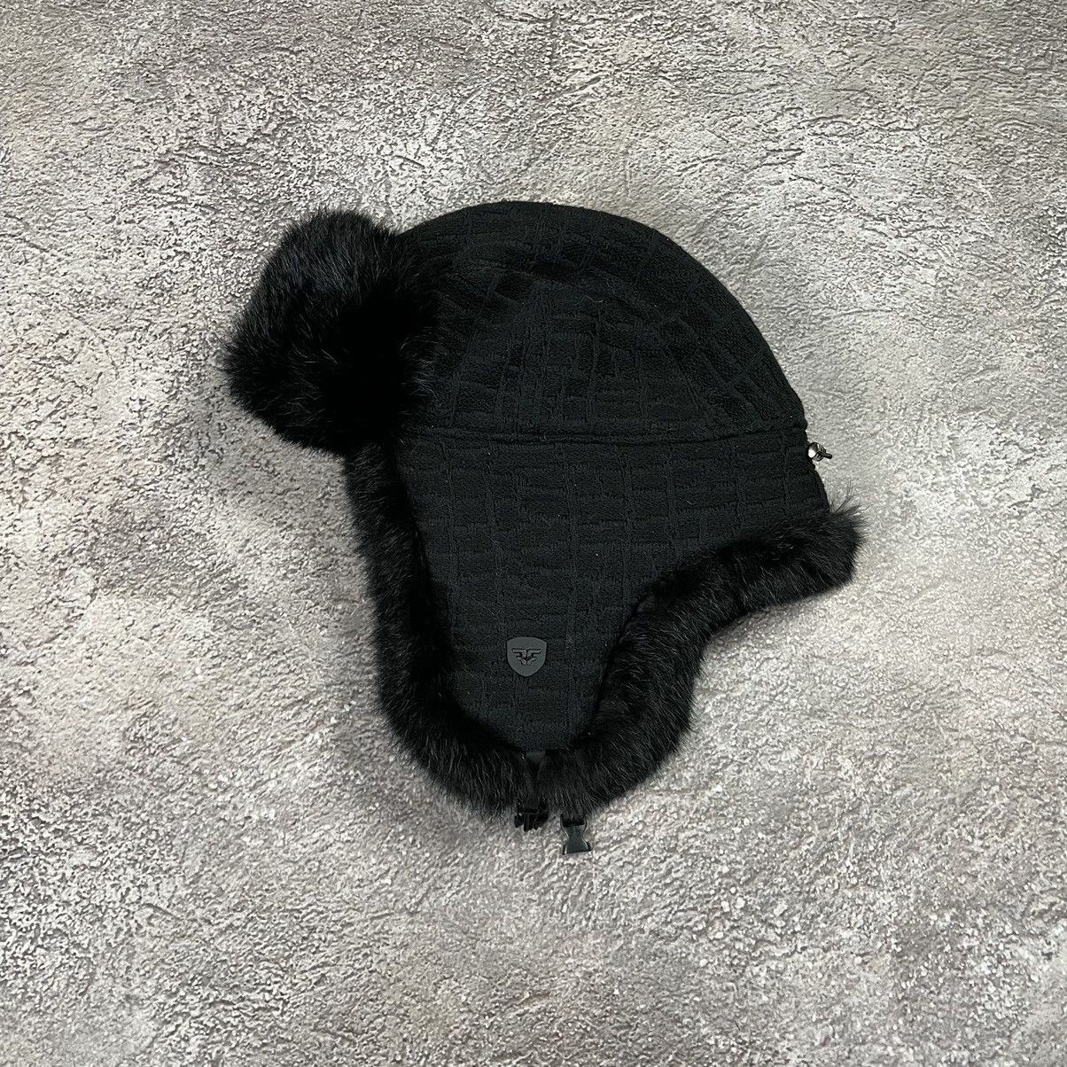 Vintage Vintage 90s Black Mohair Ushanka Beanie Faux Fur Alt Drip OS Size ONE SIZE - 1 Thumbnail