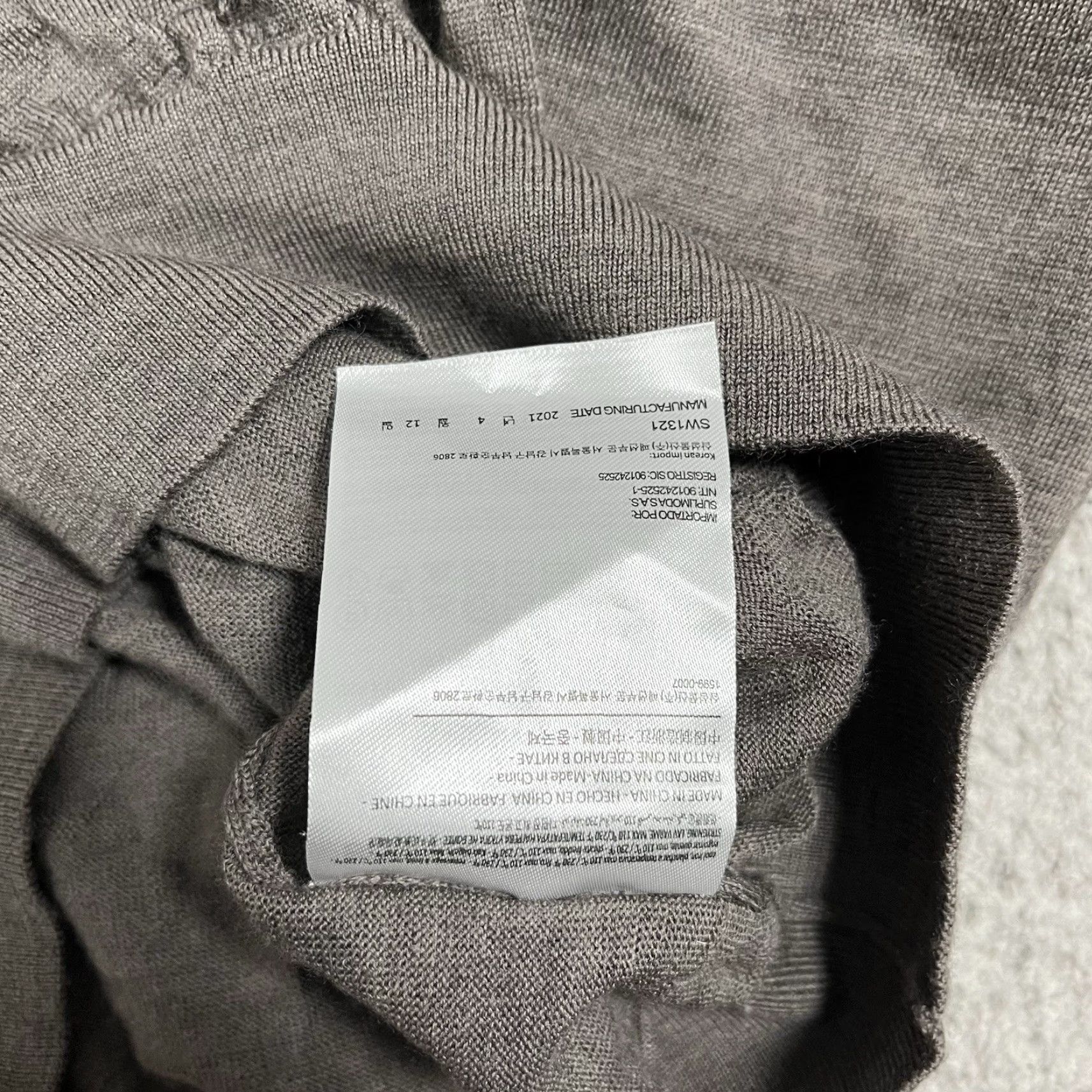 Suitsupply Suitsupply Sweater Mens M Gray Merino Wool Long Sleeve Crewneck Stretch Size US M / EU 48-50 / 2 - 5 Thumbnail