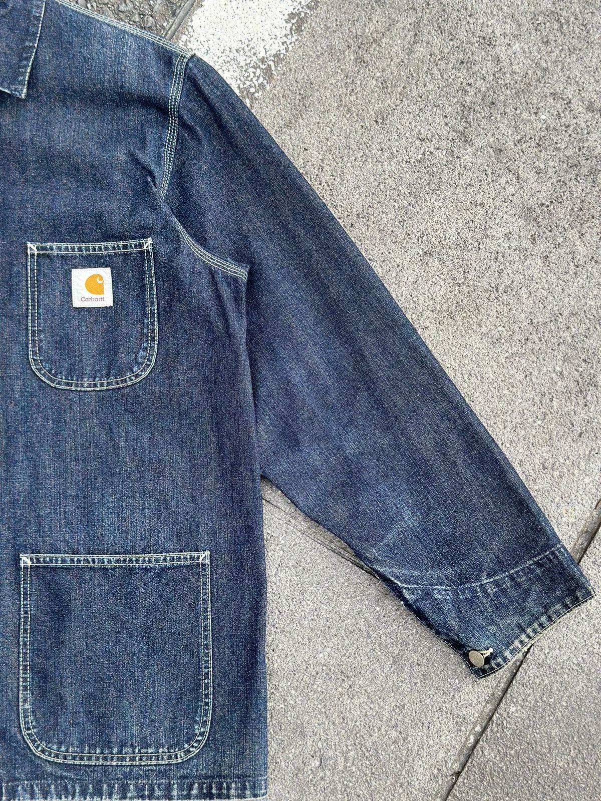 Carhartt × Vintage CARHATT WORKWEAR VINTAGE DENIM MICHIGAN JACKET Size US L / EU 52-54 / 3 - 4 Thumbnail