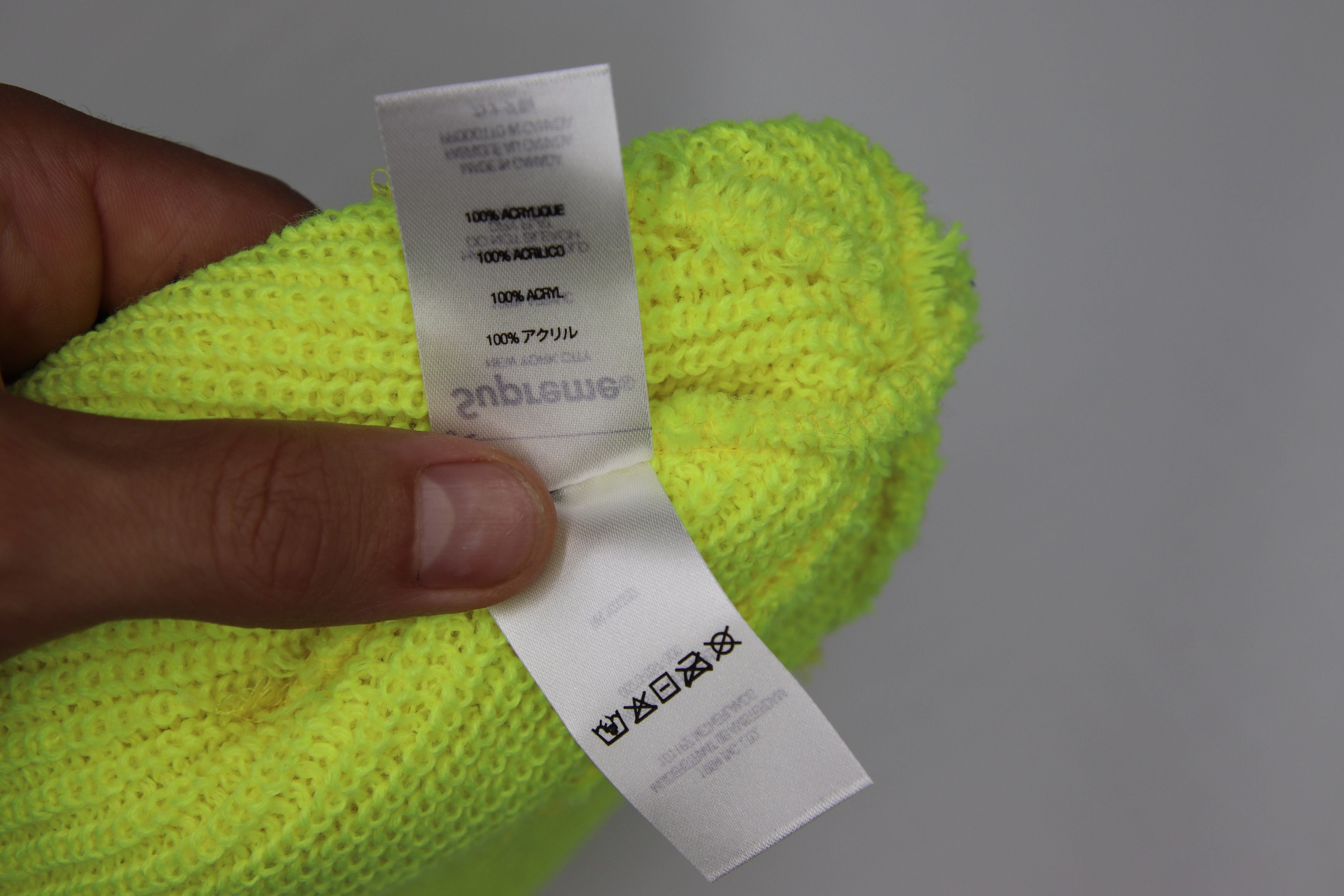 Supreme Supreme Loose Gauge Beanie Light Lime (SS22) Size ONE SIZE - 4 Thumbnail