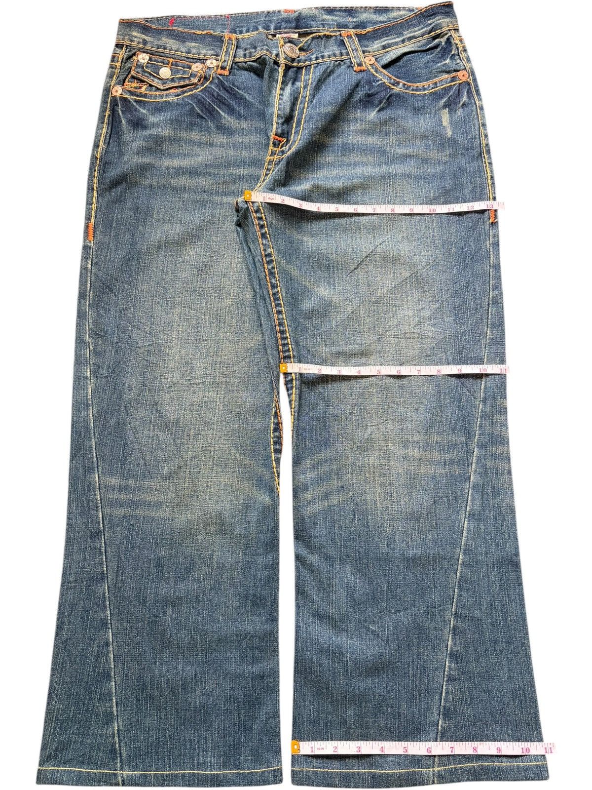 True Religion Vintage True Religion Society Cubr Embroidered Baggy Jeans Size US 39 - 8 Thumbnail