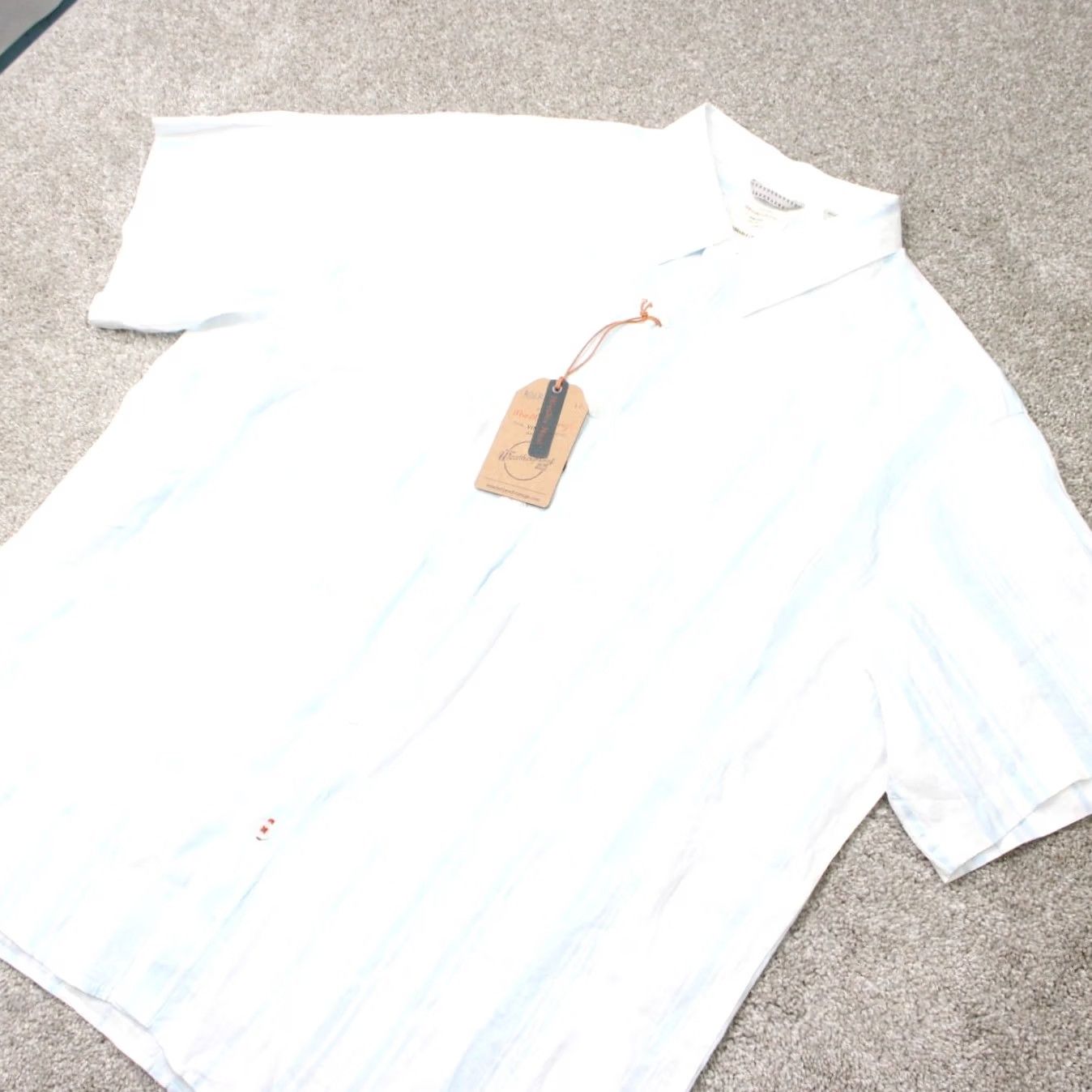 Weatherproof Weatherproof Mens 2XL XXL Blue Linen Short Sleeve Button Shirt NWT Washable Size US XXL / EU 58 / 5 - 3 Thumbnail
