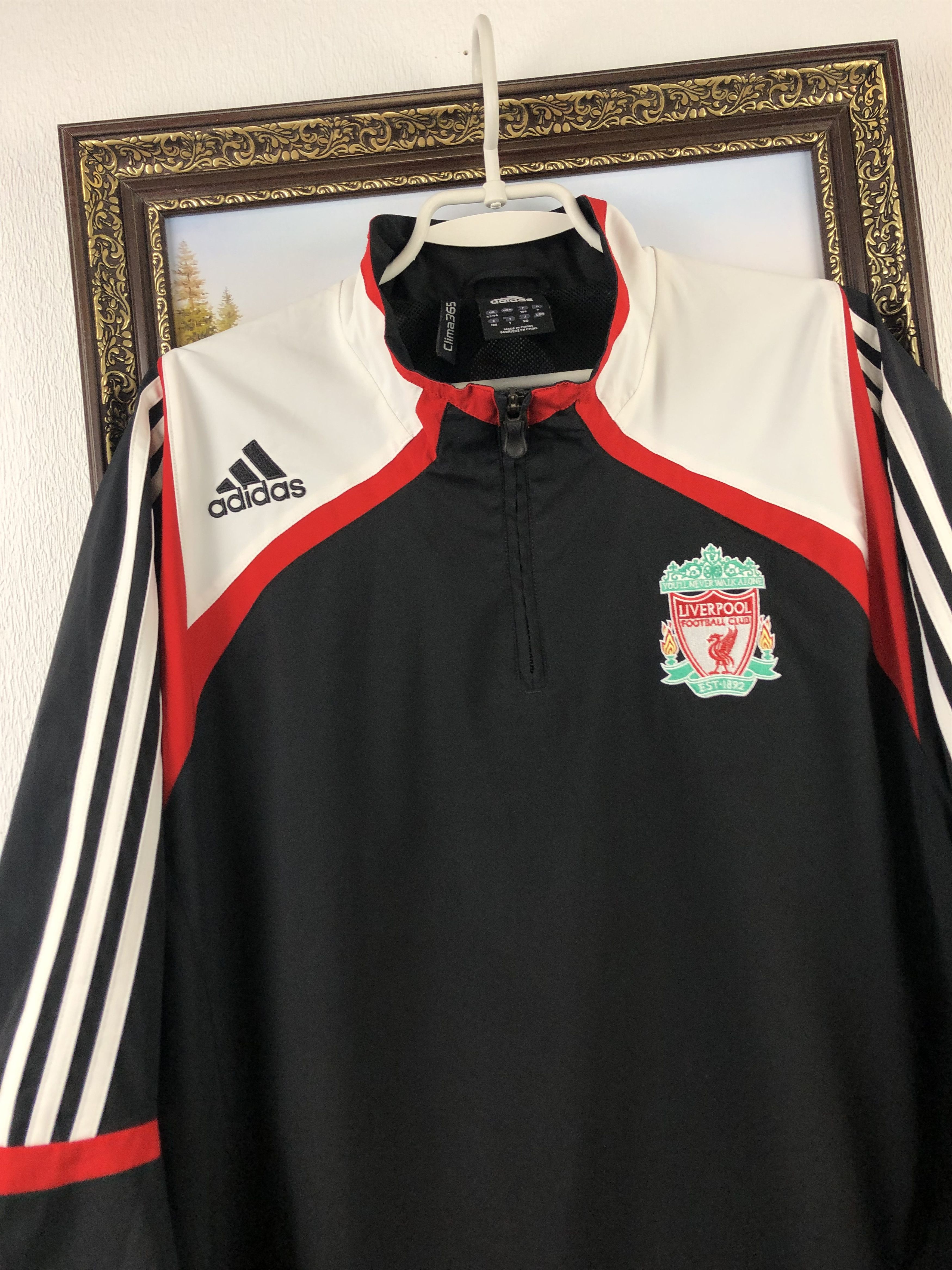 Adidas Vintage Adidas FC Liverpool Football Jacket Track Top Men Size US XL / EU 56 / 4 - 3 Thumbnail