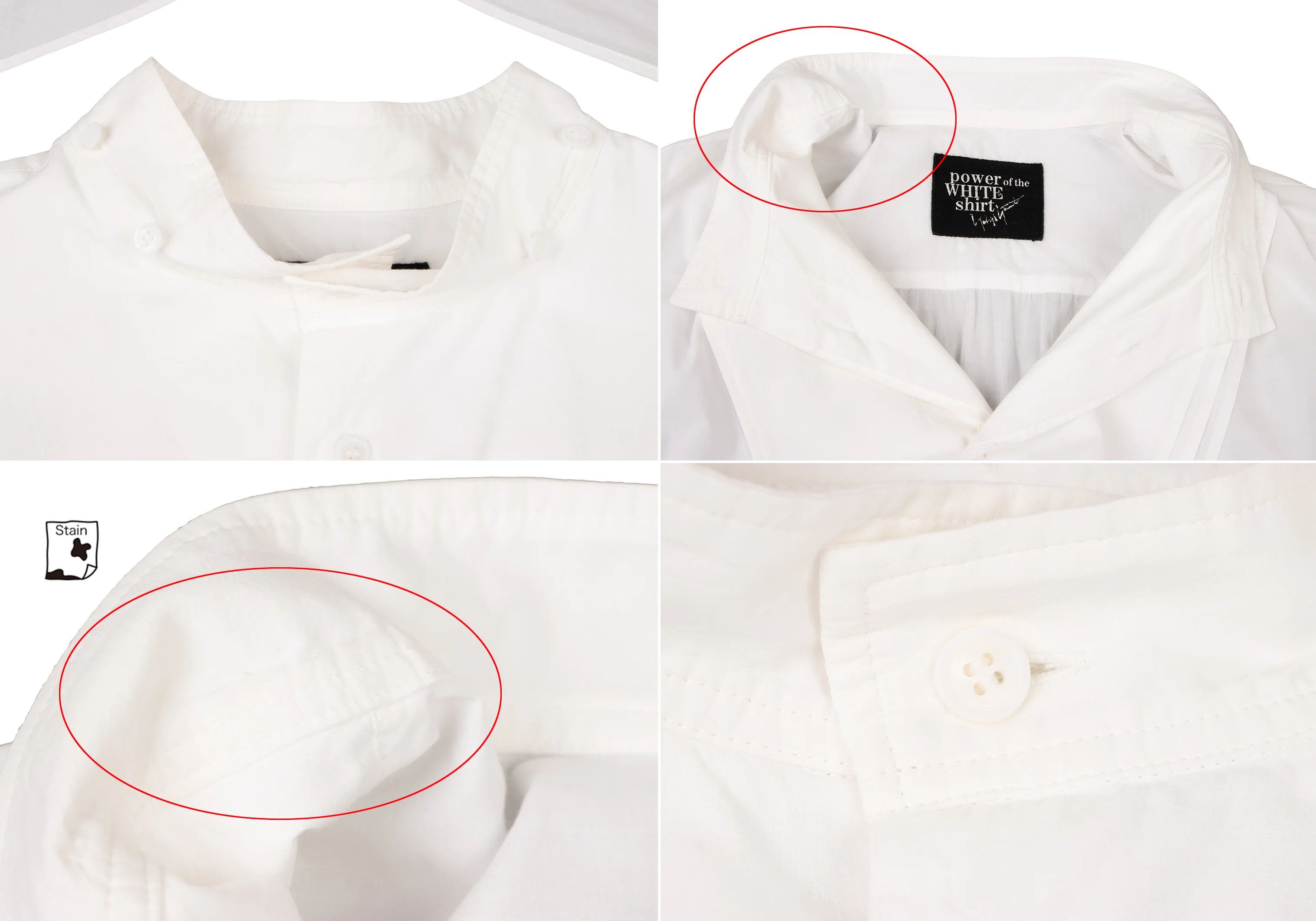 Yohji Yamamoto Yohji Yamamoto Cotton Asymmetrical Big Shirt White Size US S / EU 44-46 / 1 - 6 Thumbnail