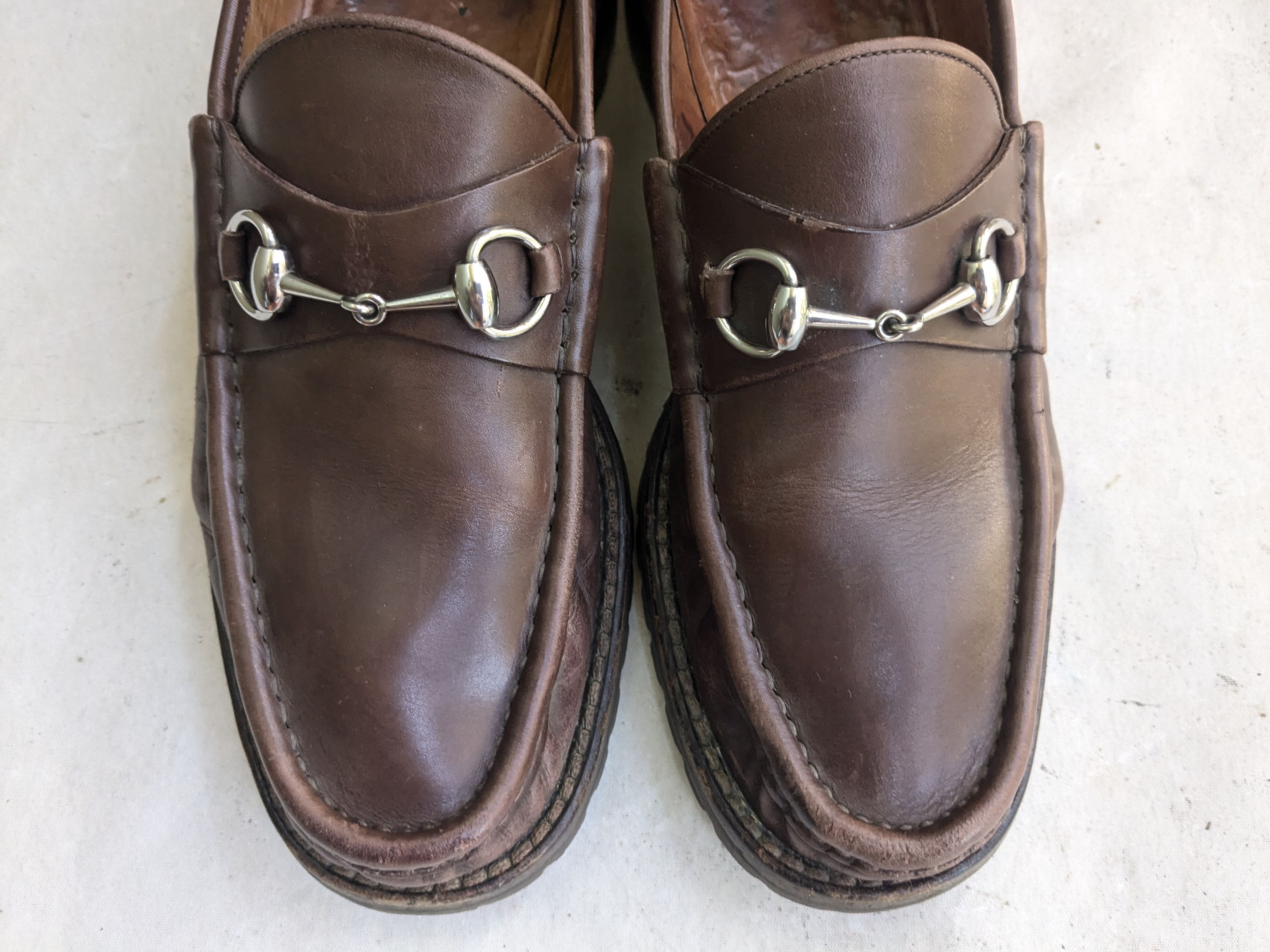 Gucci Gucci Horsebit Loafers Brown 10 D Leather Rubber Size US 10 / EU 43 - 3 Thumbnail