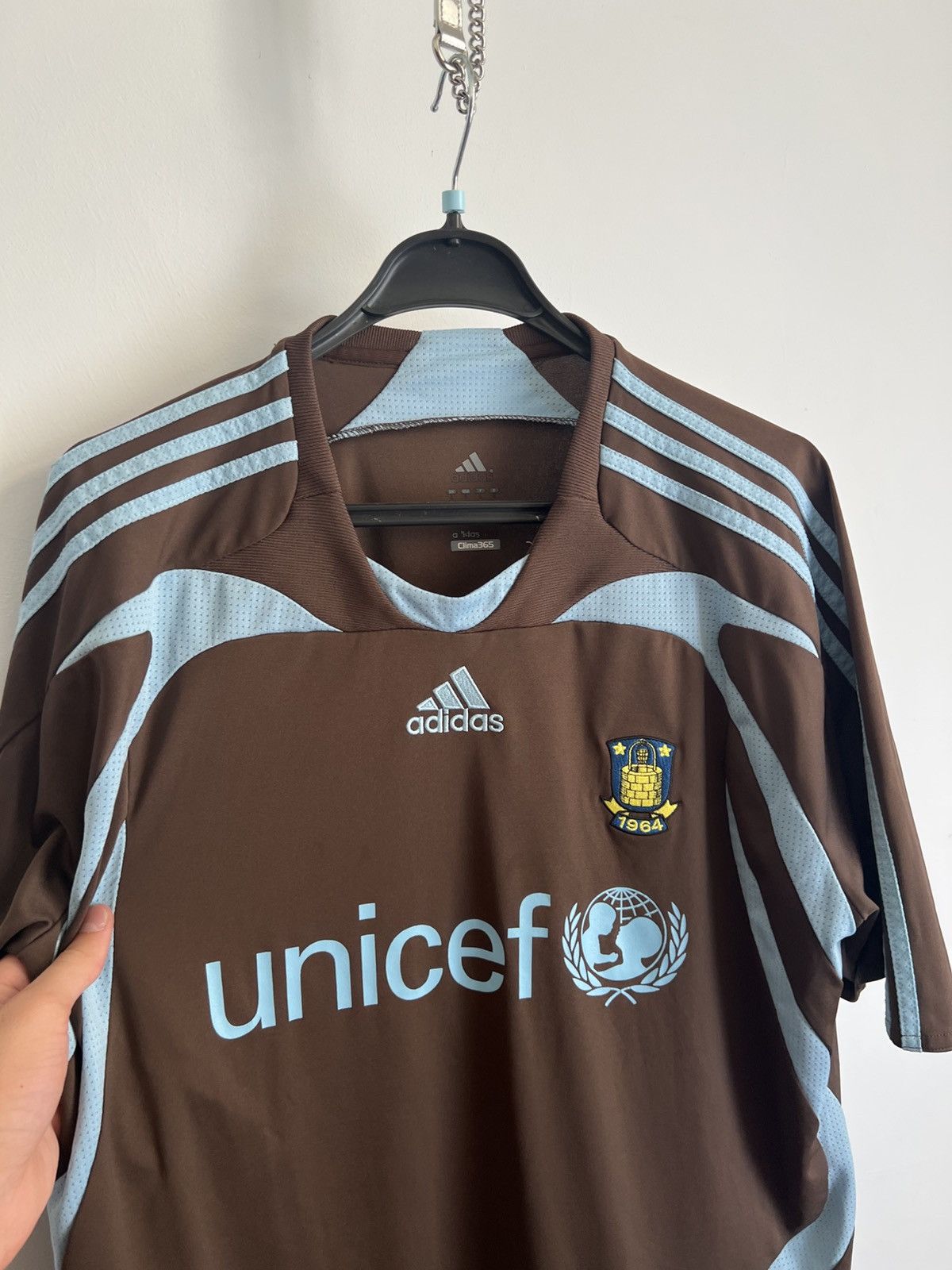 Adidas Vintage Adidas Denmark Brondby Jersey Size Large #3 Size US L / EU 52-54 / 3 - 3 Thumbnail