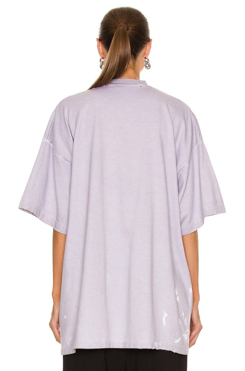 Balenciaga o1in1g1024 Metal T-Shirt Oversized in White Size S / US 4 / IT 40 - 4 Thumbnail