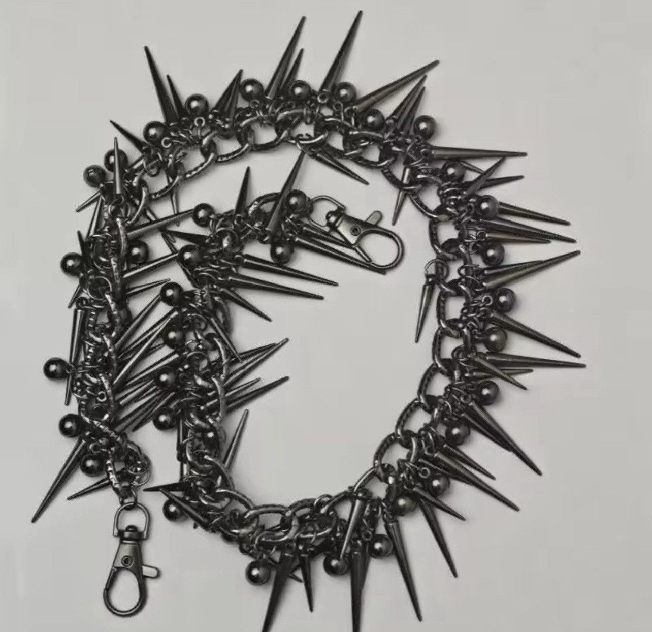 Japanese Brand × Jewelry Retro streetwear punk rivet spike pants pocket chain Size ONE SIZE - 5 Thumbnail