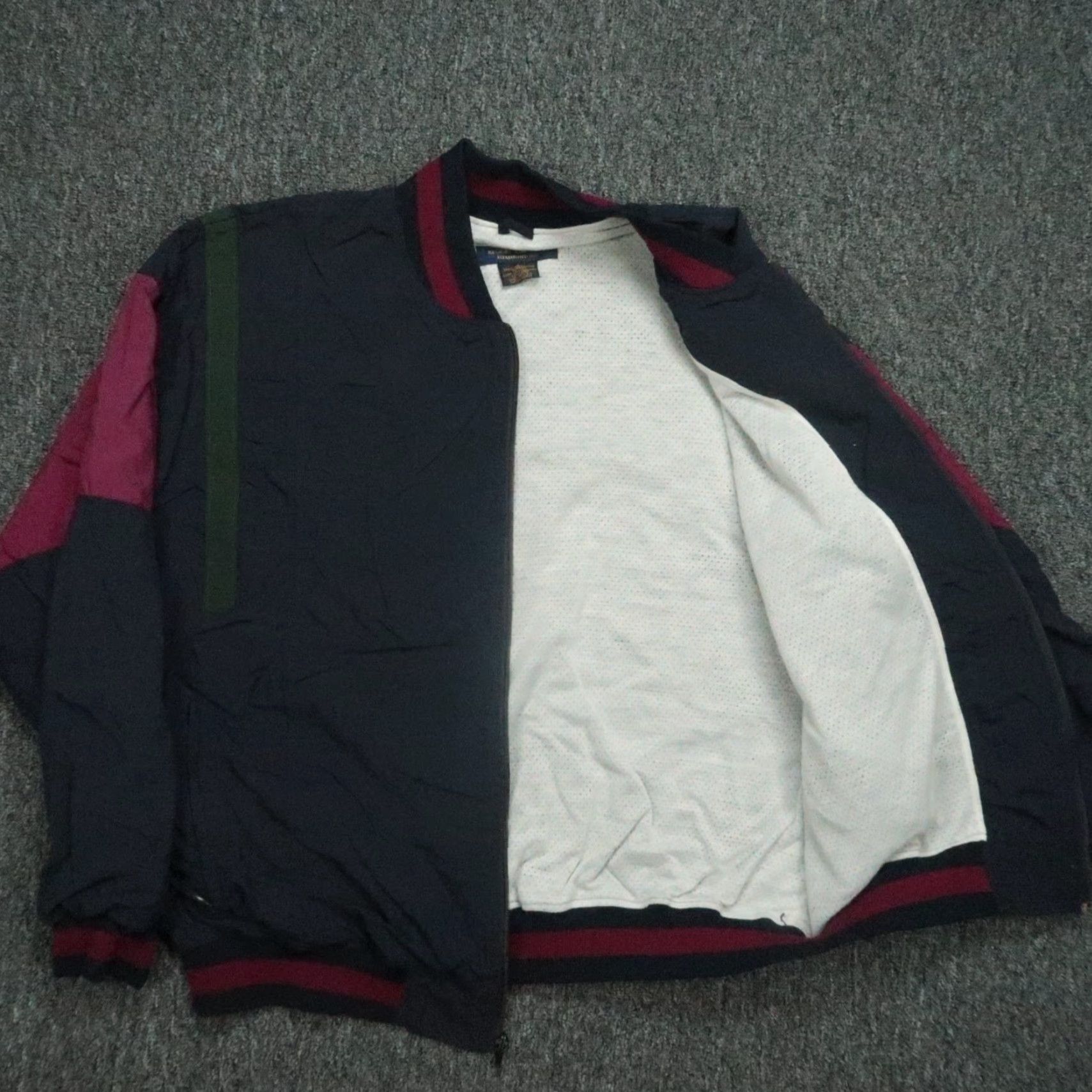 Brooks Brothers VINTAGE Brooks Brothers Jacket Mens Large Blue Full Zip Windbreaker Bomber 90s Size US L / EU 52-54 / 3 - 3 Thumbnail