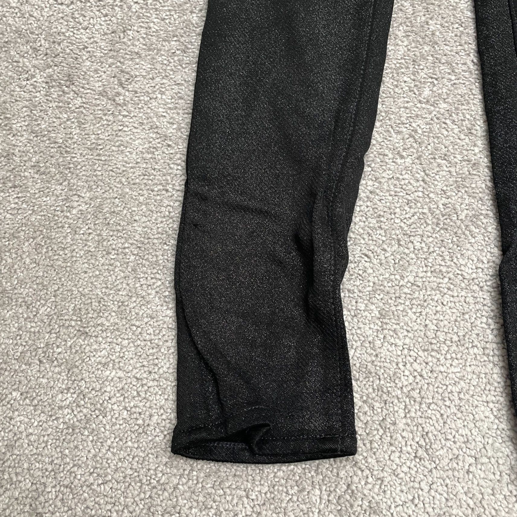 Vintage AG Adriano Goldschmied Jeans Jegging Womens 30R Black Mid Rise Glittered 30x29 Size 30" / US 8 / IT 44 - 6 Thumbnail