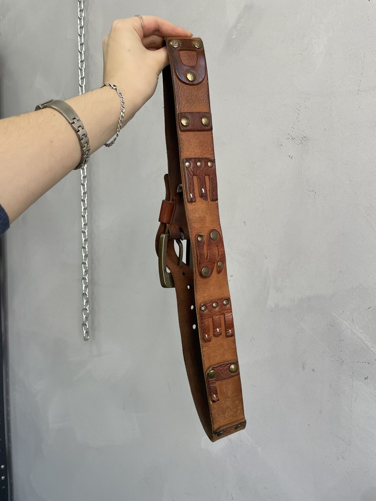 Diesel Rare Diesel big logo leather avant garde belt y2k Size ONE SIZE - 7 Thumbnail