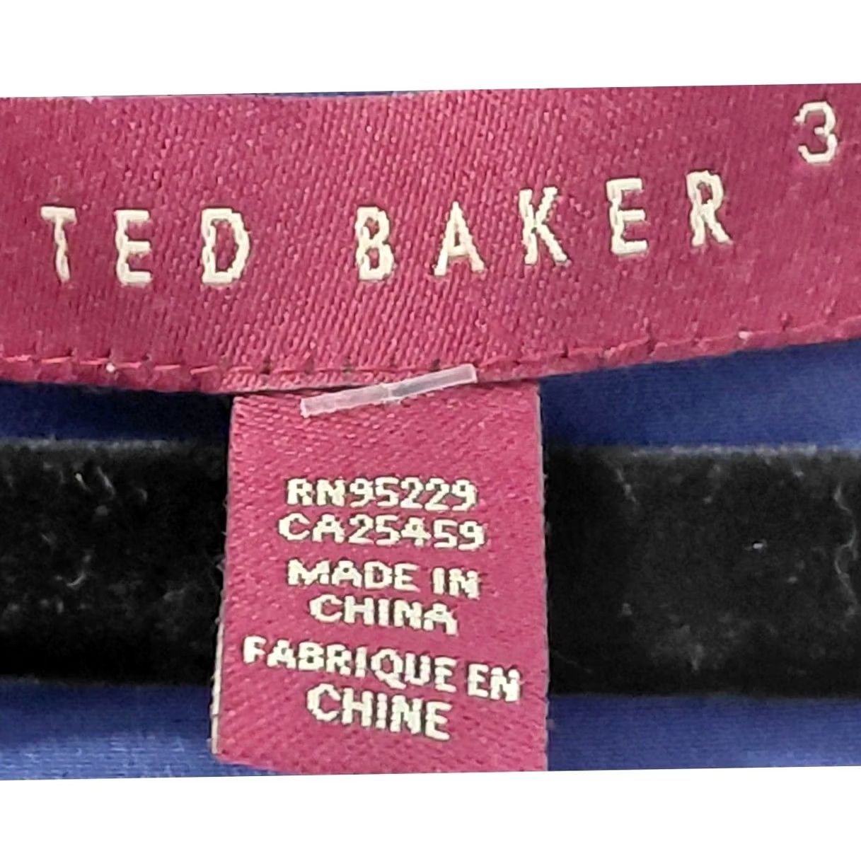Ted Baker TED BAKER Sleeveless Ruffle Top Solid Lightweight Women Size 3 Purple, Polyester, Casual, Business, Knee Length, Tank/Top Size XS / US 0-2 / IT 36-38 - 4 Thumbnail