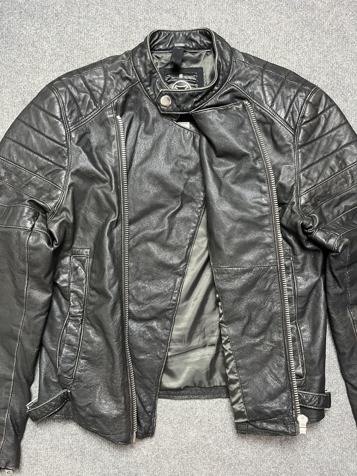G-Star G-Star Raw biker leather jacket Size US M / EU 48-50 / 2 - 8 Thumbnail