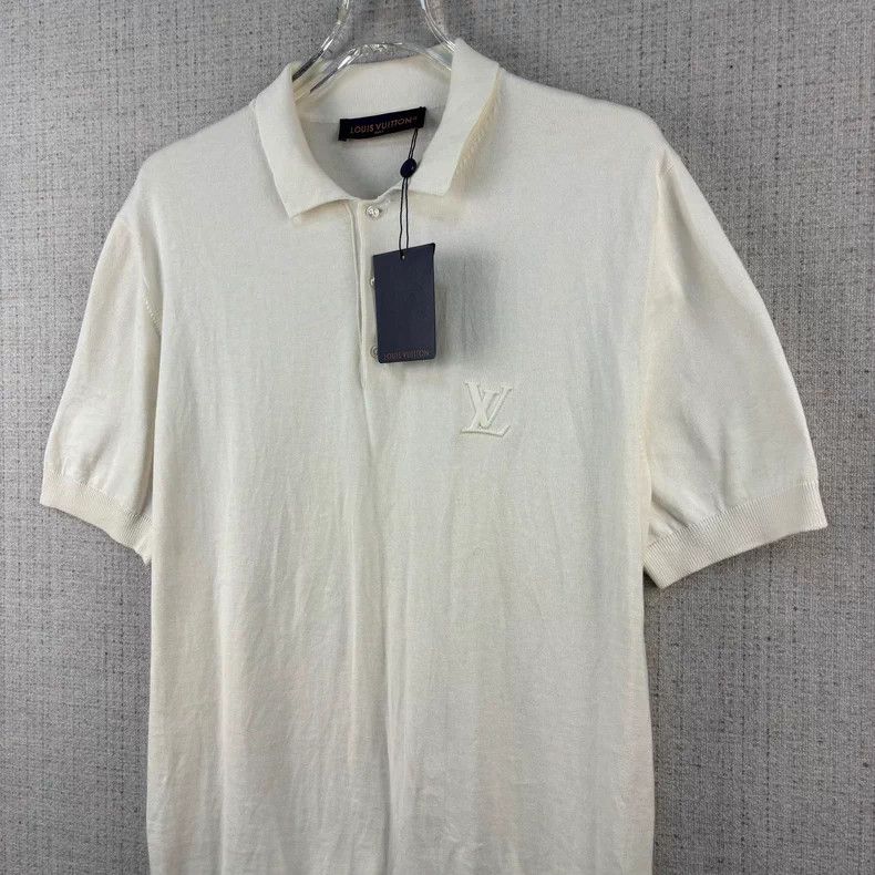Louis Vuitton Louis Vuitton SS24 Solid Button Pullover Knitted Short Sle Size US XXL / EU 58 / 5 - 2 Thumbnail
