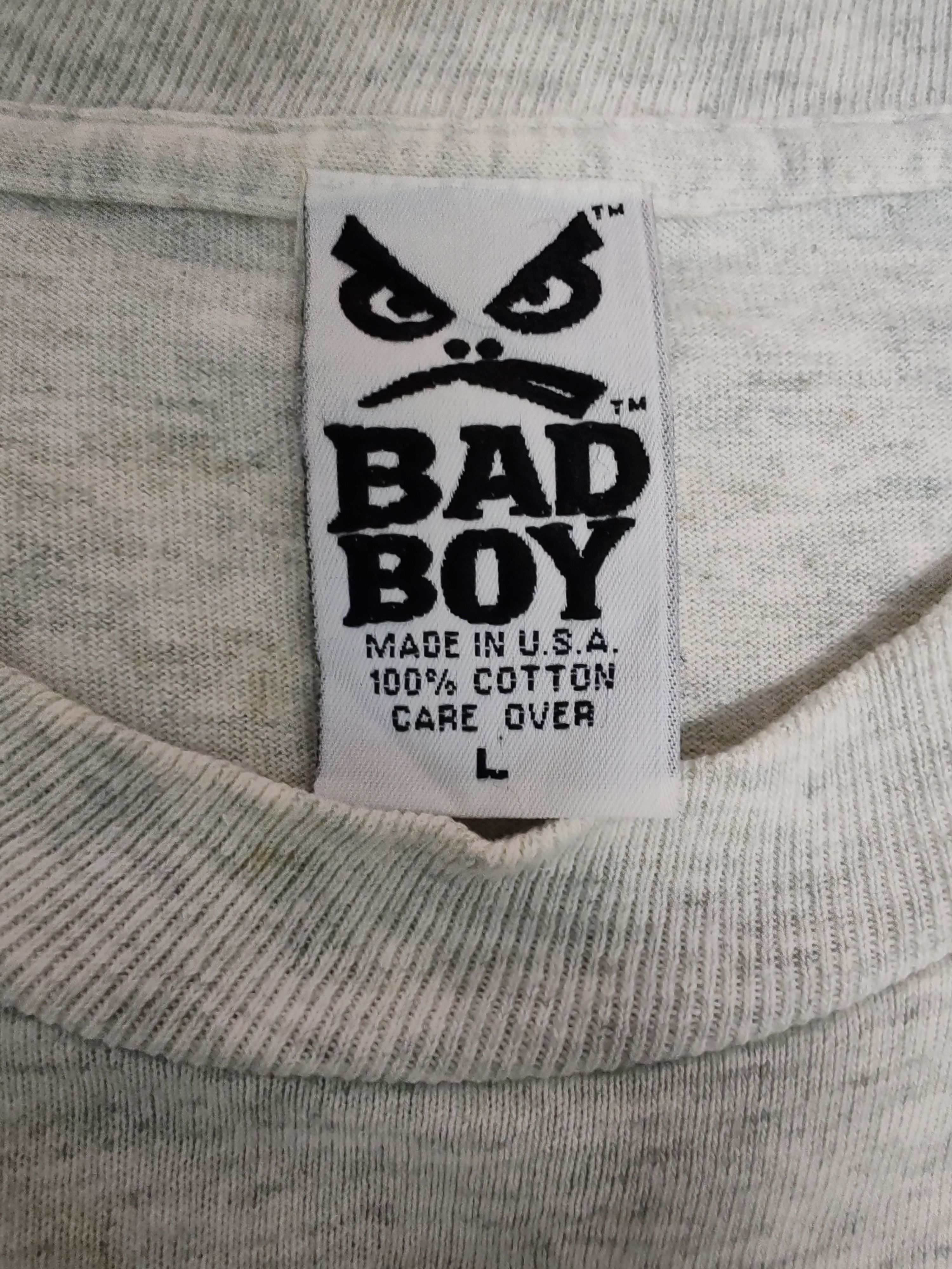 Rap Tees Vintage Bad Boy Rap Tee Big Logo Tupac Stitches Size US L / EU 52-54 / 3 - 3 Thumbnail