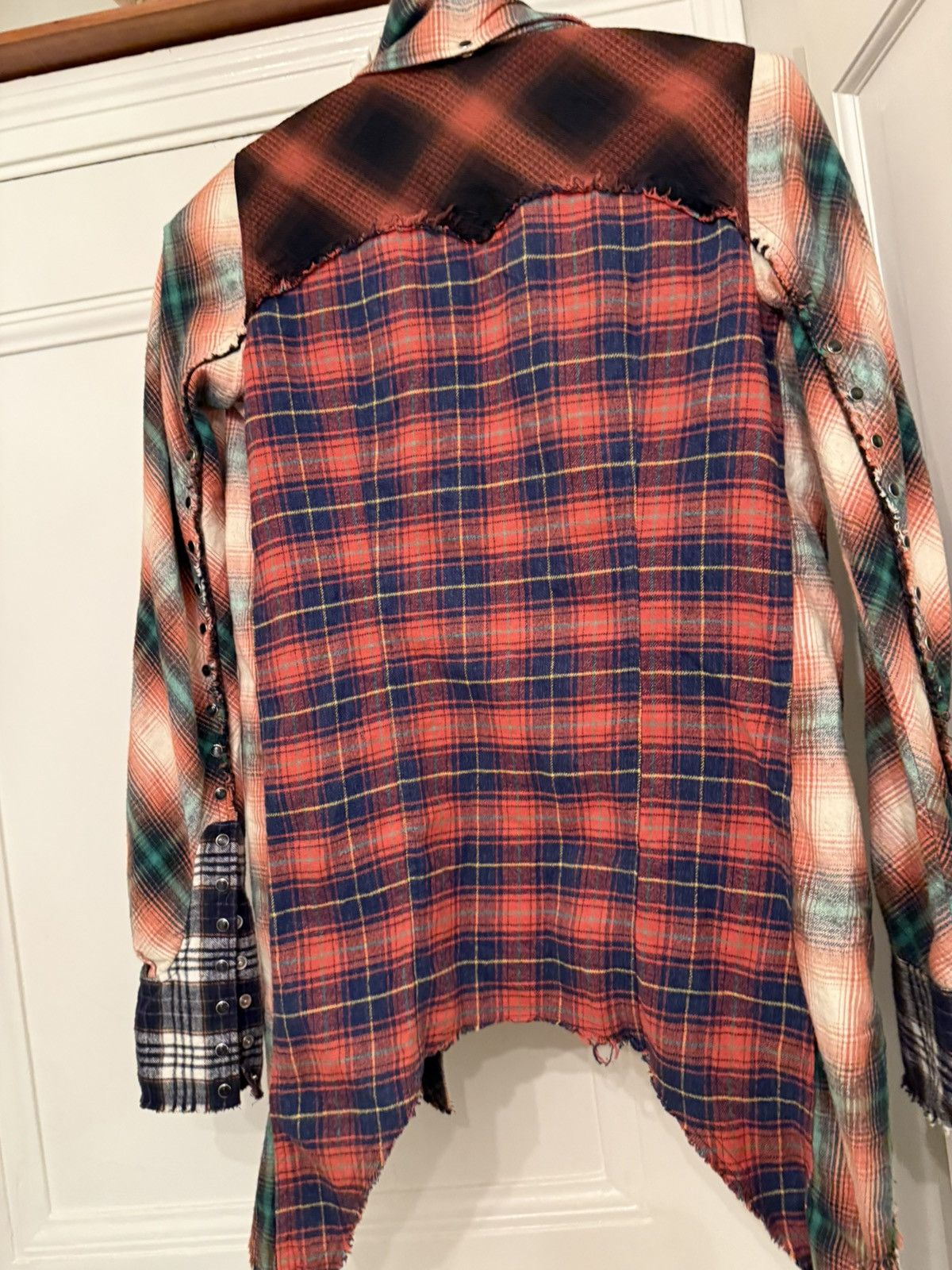 Le Grande Bleu (L.G.B.) Cotton flannel shirt, multicoloured Size M / US 6-8 / IT 42-44 - 6 Thumbnail