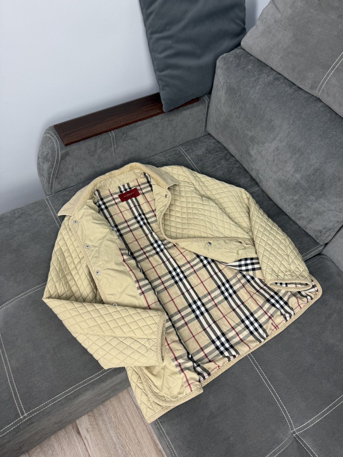 Burberry Burberry London Quilted Jacket Beige Nova Check Lining Size M / US 6-8 / IT 42-44 - 8 Thumbnail