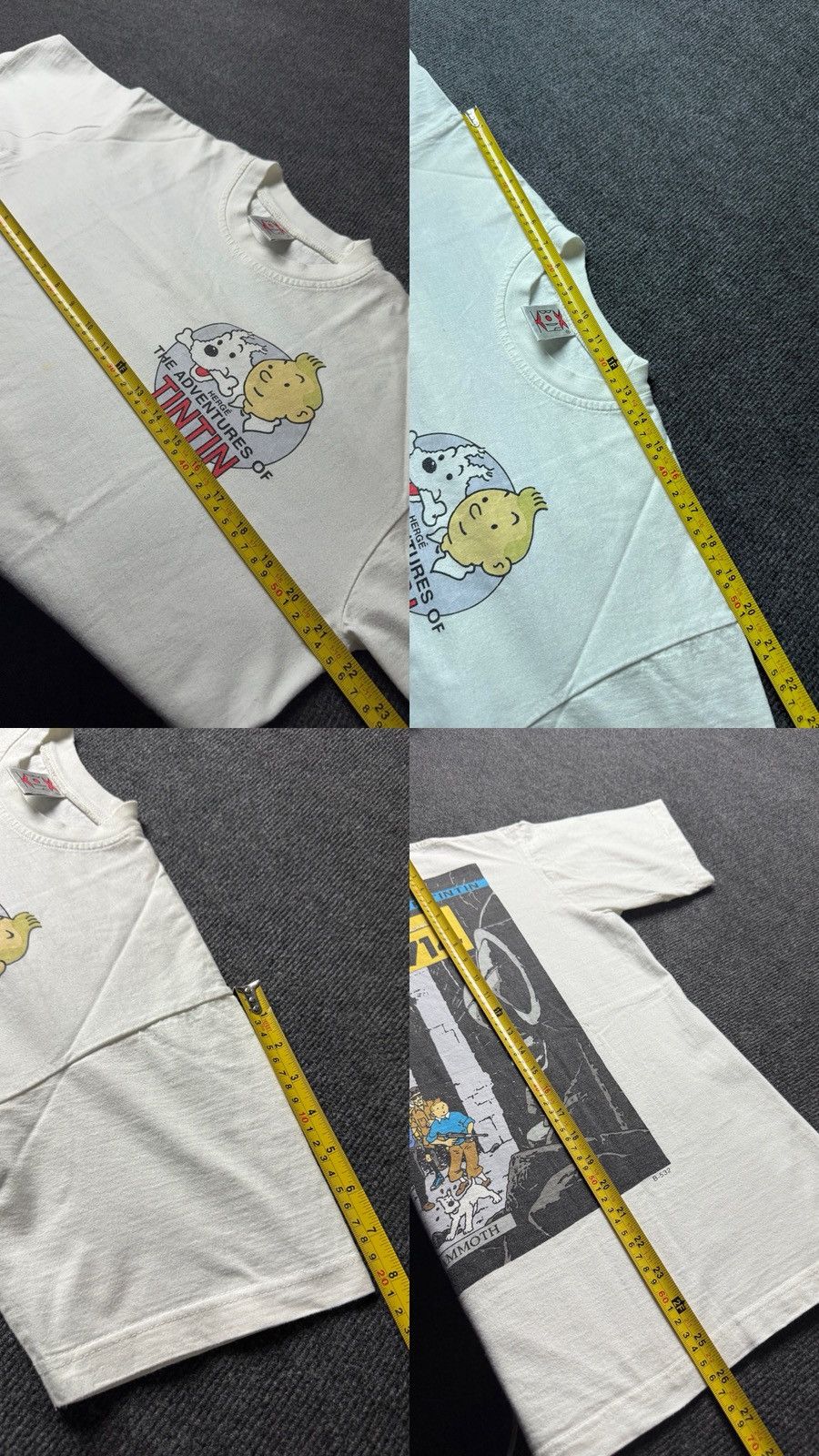 Vintage 00s Vintage Tintin Flight 714 Graphic Tee Y2K Cartoon Rare M Size US M / EU 48-50 / 2 - 21 Thumbnail