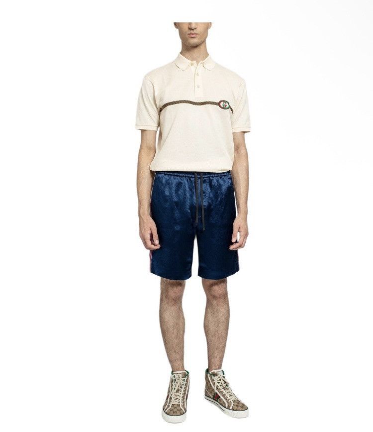 Gucci Gucci Japanese Acetate W/EMB Tide/Mix Boxing Shorts size 48 Size US 34 / EU 50 - 5 Thumbnail