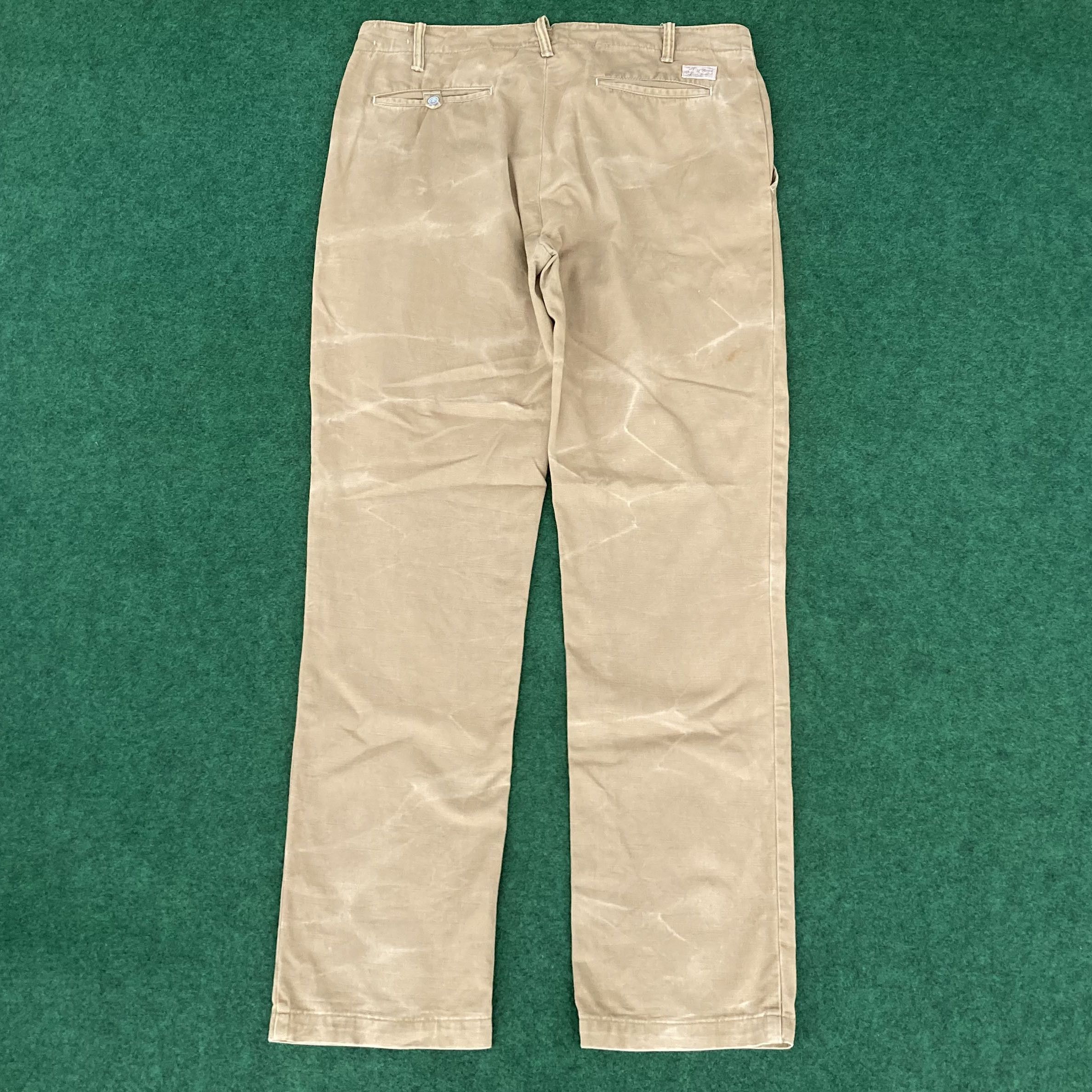 Polo Ralph Lauren × Ralph Lauren Vtg Polo Ralph Lauren Military Trousers Army Pant Jeans Size US 35 - 10 Thumbnail