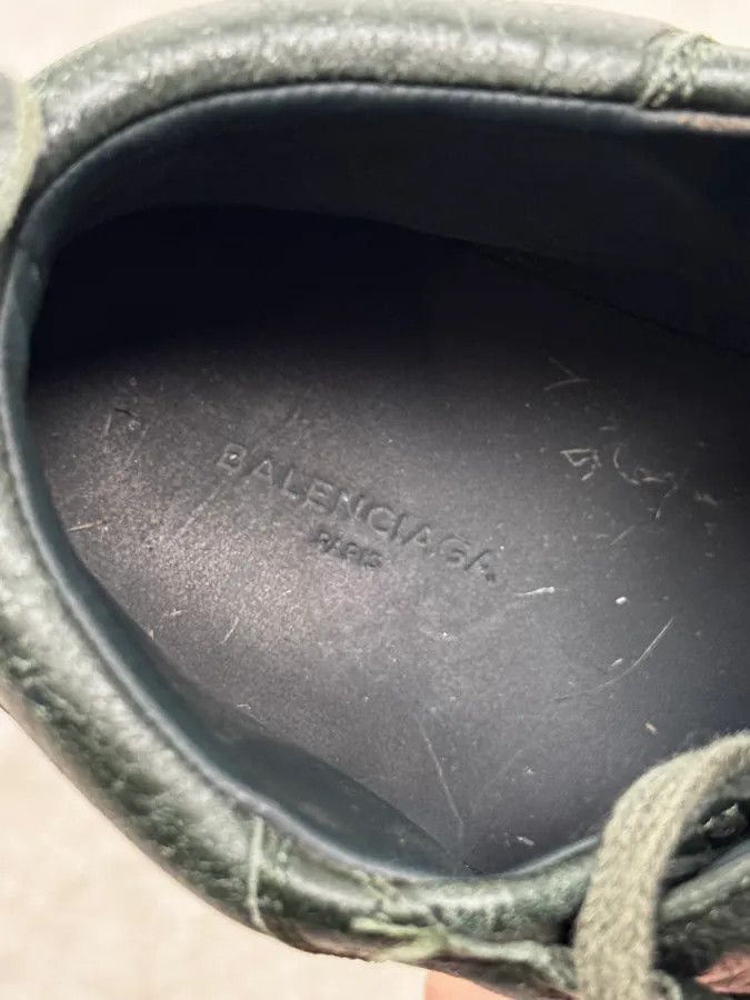 Balenciaga Balenciaga Arena Dark Green High Leather Sneakers Size US 8.5 / EU 41-42 - 7 Thumbnail