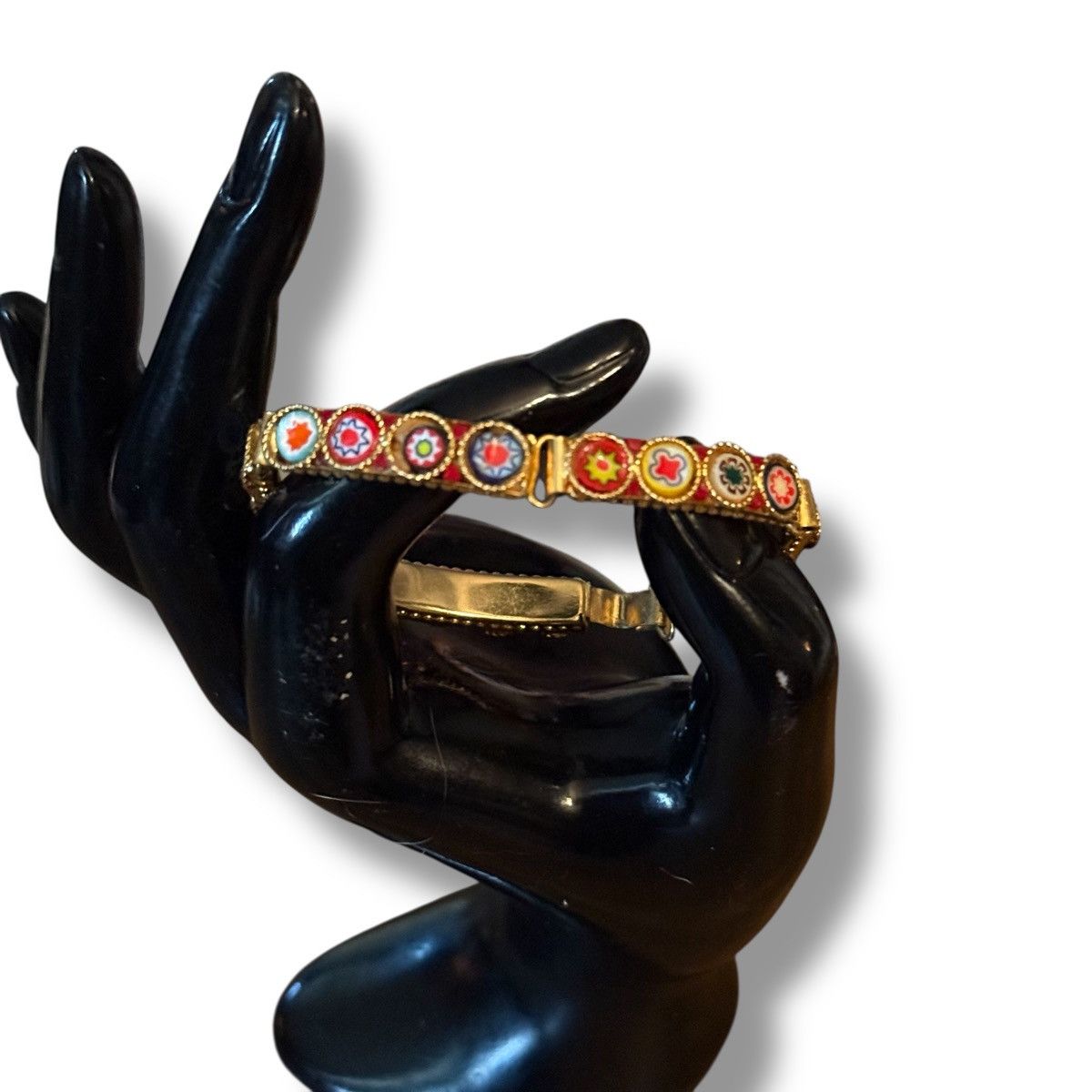 Vintage Vintage Italian Venetian Murano art glass link bracelet Size ONE SIZE - 8 Thumbnail