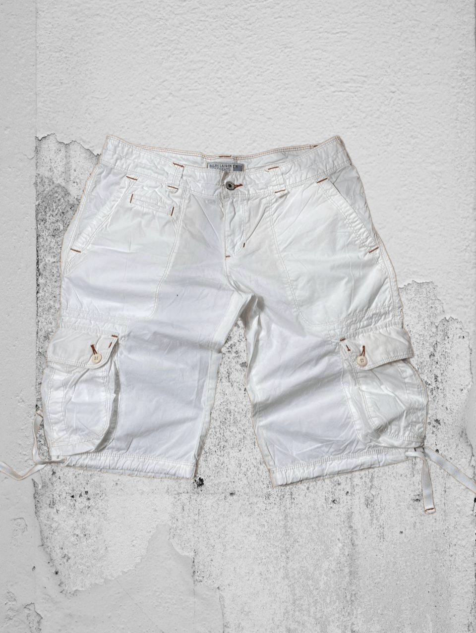 Japanese Brand × Polo Ralph Lauren Gothicana Y2K Bondage Gothic Multipocket Cargo Shorts Size US 30 / EU 46 - 1 Thumbnail