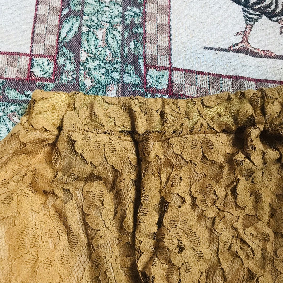 Japanese Brand × Vintage Japanese Floral Lace Short Size 29" - 6 Thumbnail