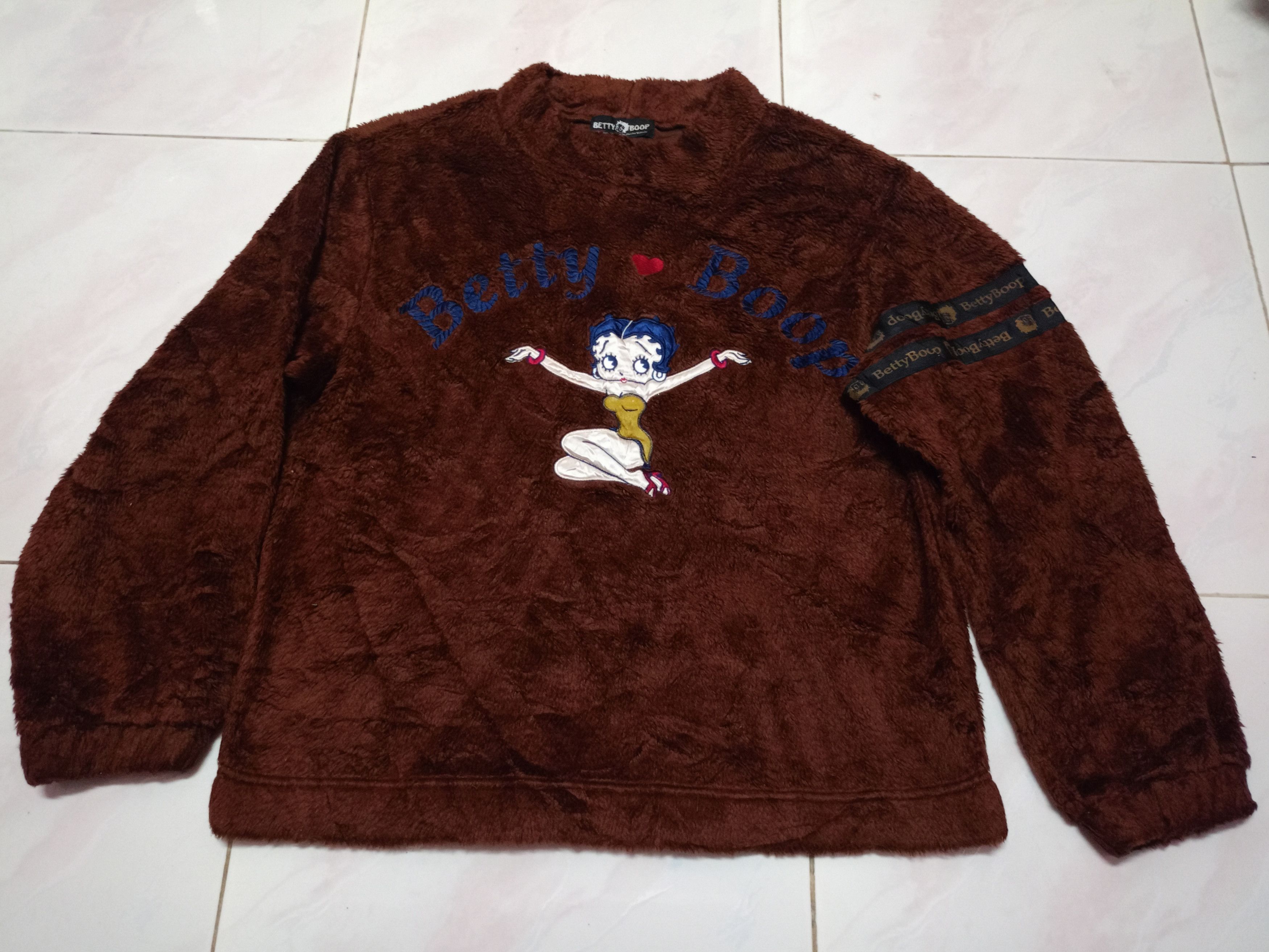 Japanese Brand × Vintage Betty Boop X fleece sweatshirt Size US M / EU 48-50 / 2 - 1 Thumbnail