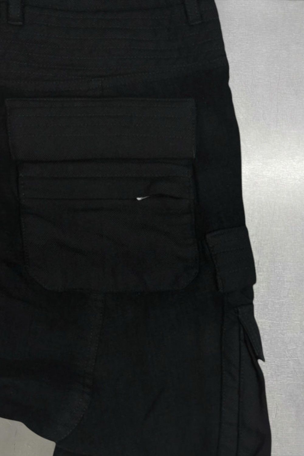 Balmain × H&M Balmain X H&M Wool Biker Cargo Pants Black Size 31 Size US 31 - 3 Thumbnail
