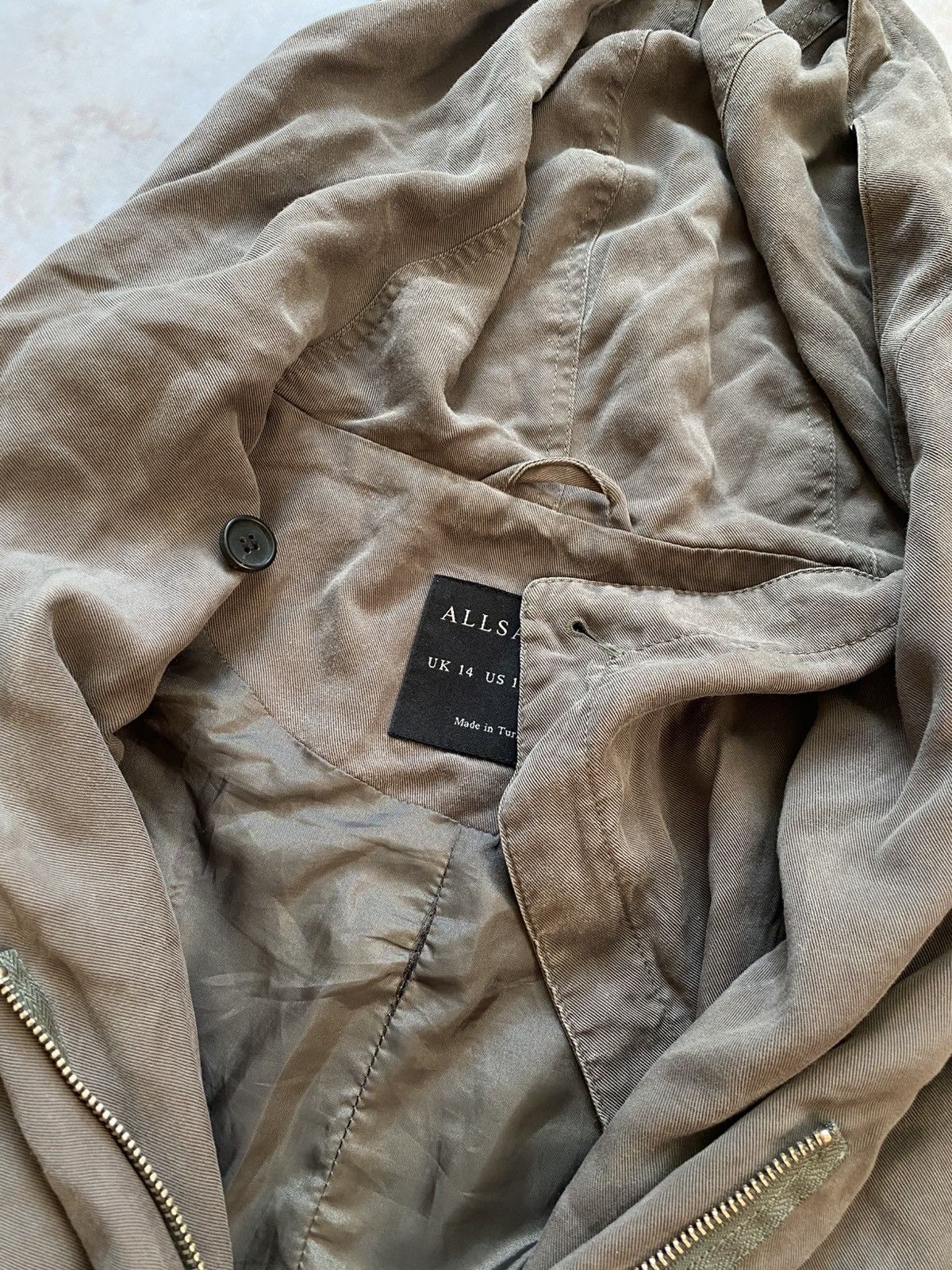 Allsaints × If Six Was Nine CRAZY RICK OWENS STYLE DISTRESSED MULTI ZIPPER CARGO JACKET Size L / US 10 / IT 46 - 6 Thumbnail