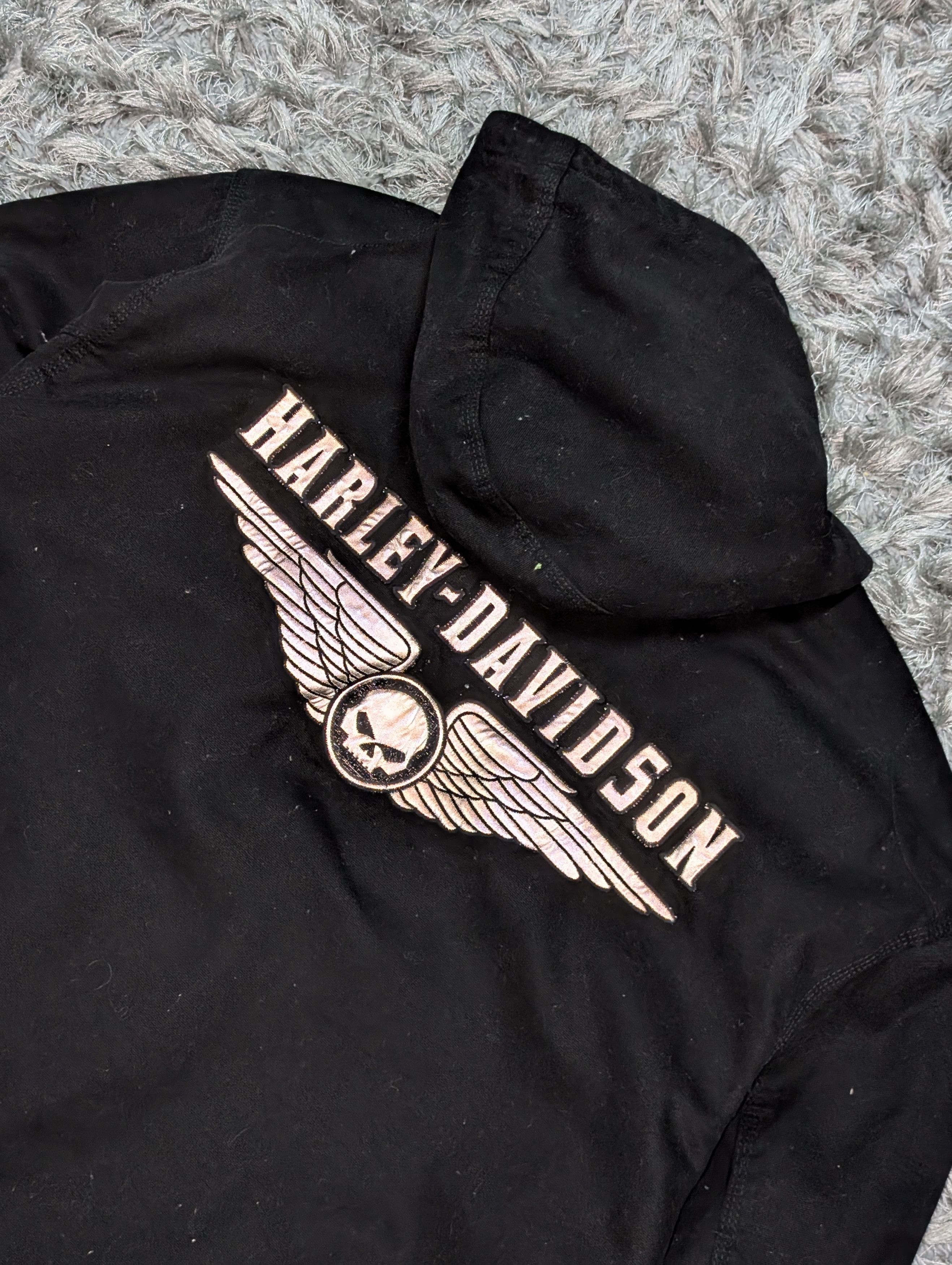 Harley Davidson Vintage Harley-Davidson Reversible Reflector Jacket Hoodie Size US XL / EU 56 / 4 - 4 Thumbnail