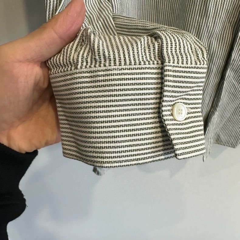 Dior Dior SS23 Tears Logo Stripe Long Sleeve Shirt Size US M / EU 48-50 / 2 - 5 Thumbnail
