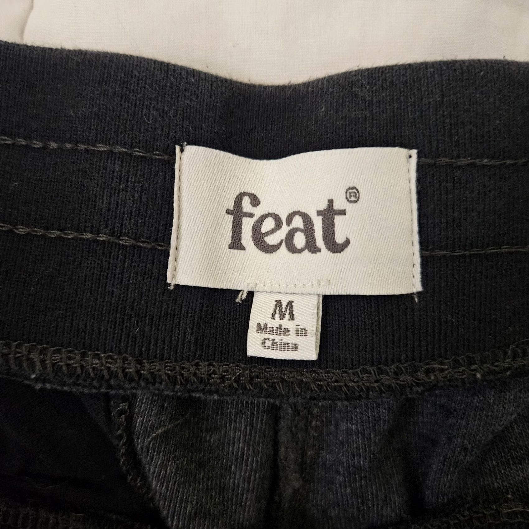 Vintage Fea t Men's Black Gray Blanket Blend Pull on Short Size M Size US 31 - 5 Thumbnail