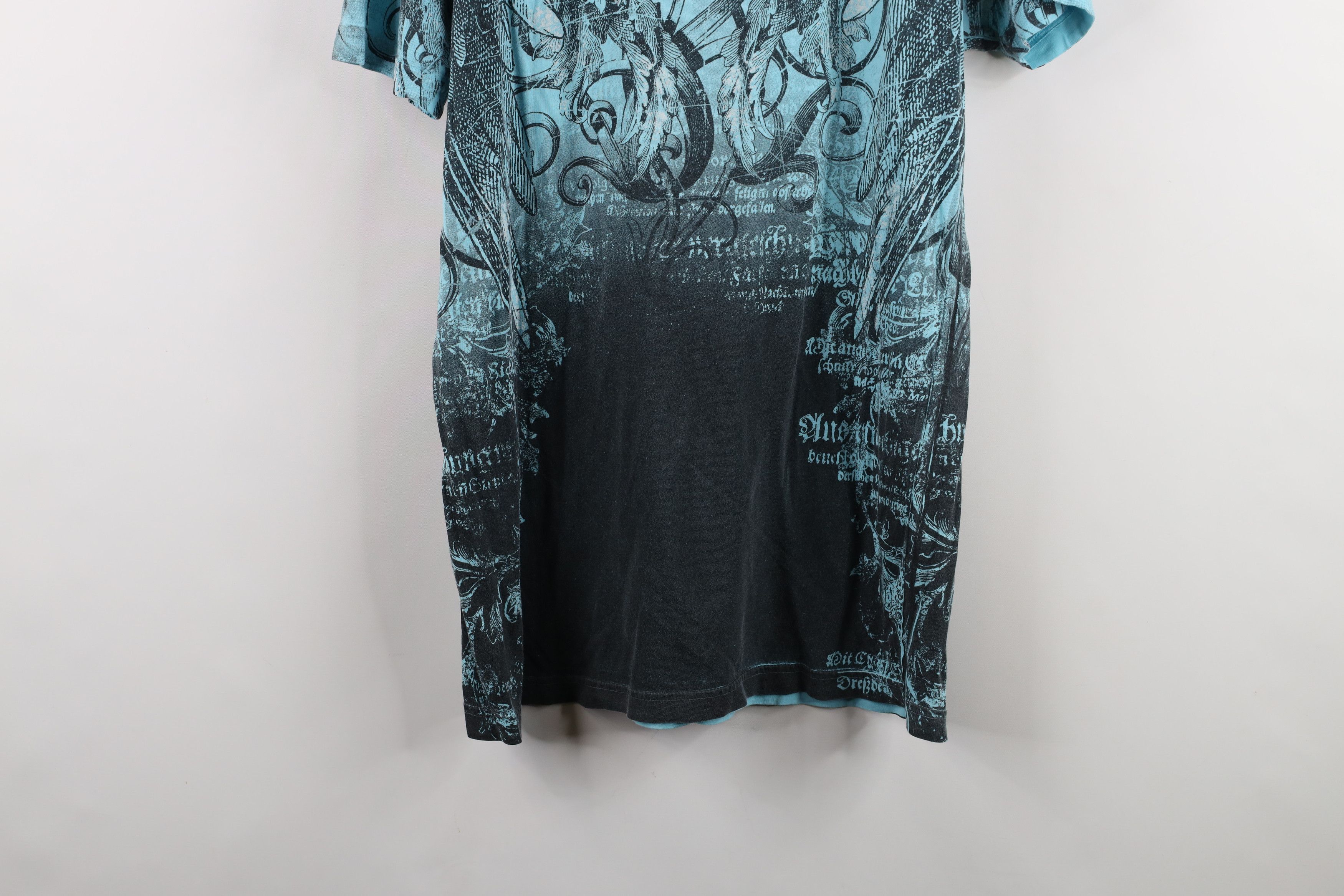 Affliction × Vintage Vintage Y2K Affliction Eagle Tribal T-Shirt Blue USA Size US M / EU 48-50 / 2 - 13 Thumbnail