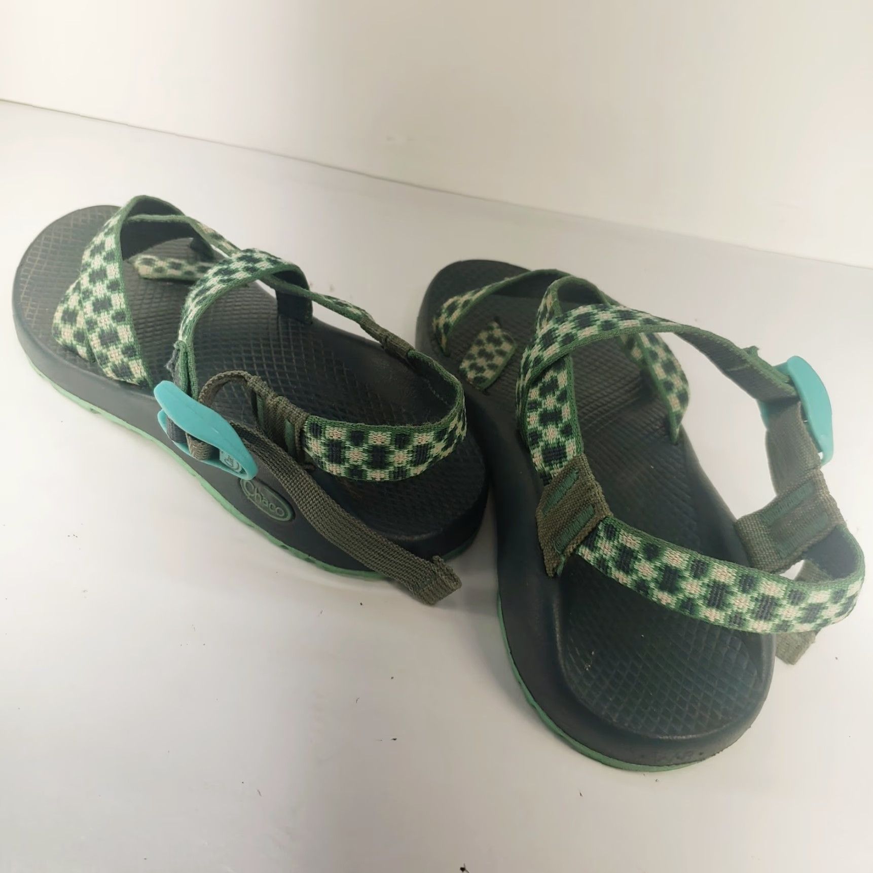 Chaco Chaco ZX/2 Women’s Sandal 8M Green Black Pink Geometric Outdoor Outdoorwear Shoes Leather Synthetic Rubber? Size US 8 / IT 38 - 5 Thumbnail