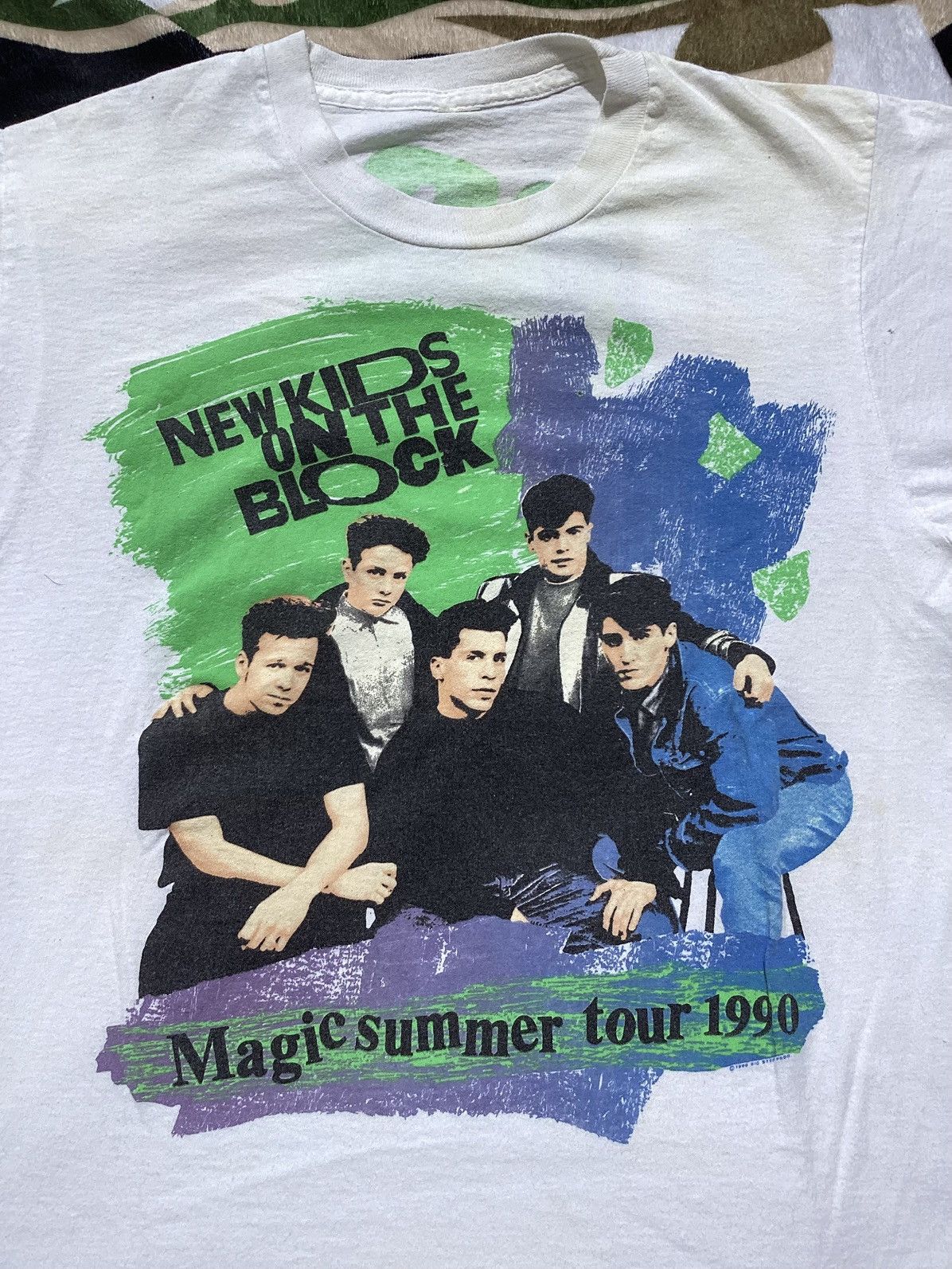 Band Tees × Vintage Vtg 90s new kids on the Block SS Magic Summer tour band Tee Size US L / EU 52-54 / 3 - 2 Thumbnail