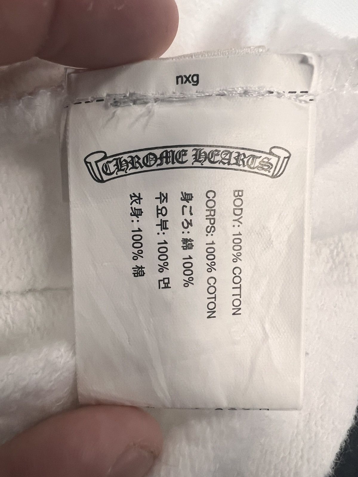 Chrome Hearts Chrome Hearts White Vertical Letter Hoodie Size US M / EU 48-50 / 2 - 5 Thumbnail