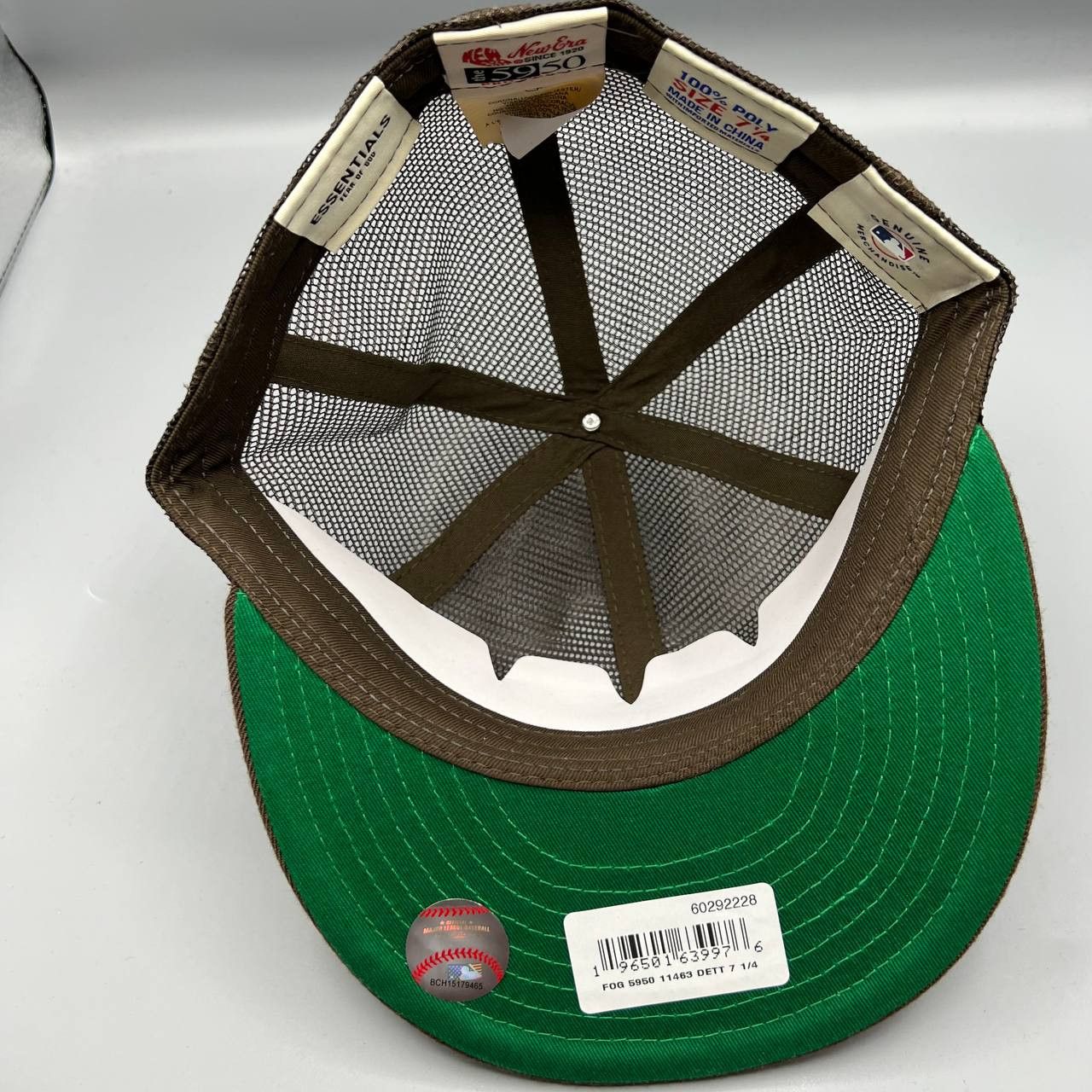 New Era Fear of God 7 1/4 59Fifty New Era Mesh Hat Fitted FOG Jordan Size ONE SIZE - 5 Thumbnail