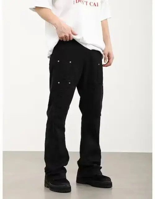 Japanese Brand × Jean Wide Leg Cargo Utility Jeans Size US 34 / EU 50 - 2 Thumbnail