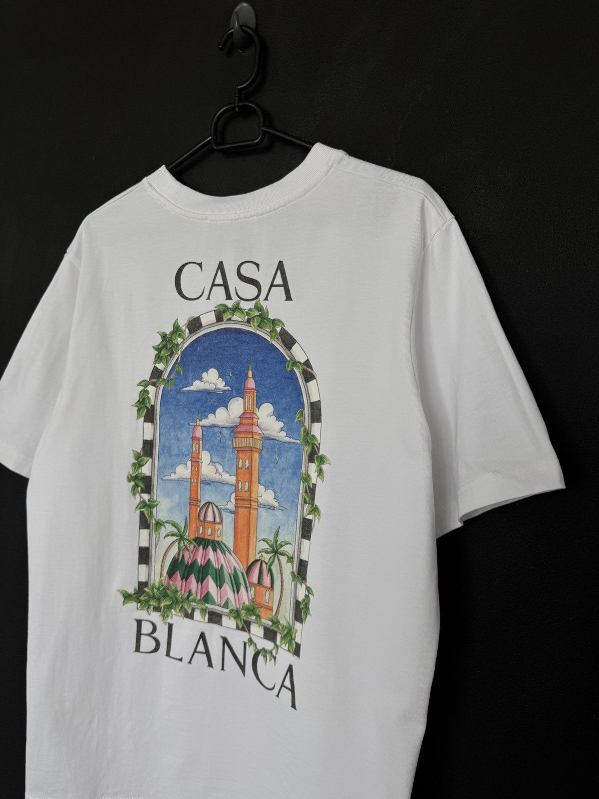 Casablanca Casablanca Vue De Damas T-Shirt White FW23 Size US L / EU 52-54 / 3 - 3 Thumbnail