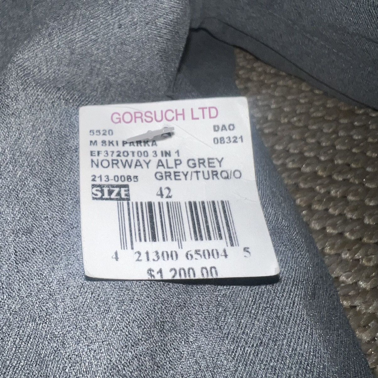 Phenix Sz 42 Phenix Norway 2-Layer Thunderon Digenite Thermo Ski Jacket Grey/Turquoise Size US L / EU 52-54 / 3 - 2 Thumbnail