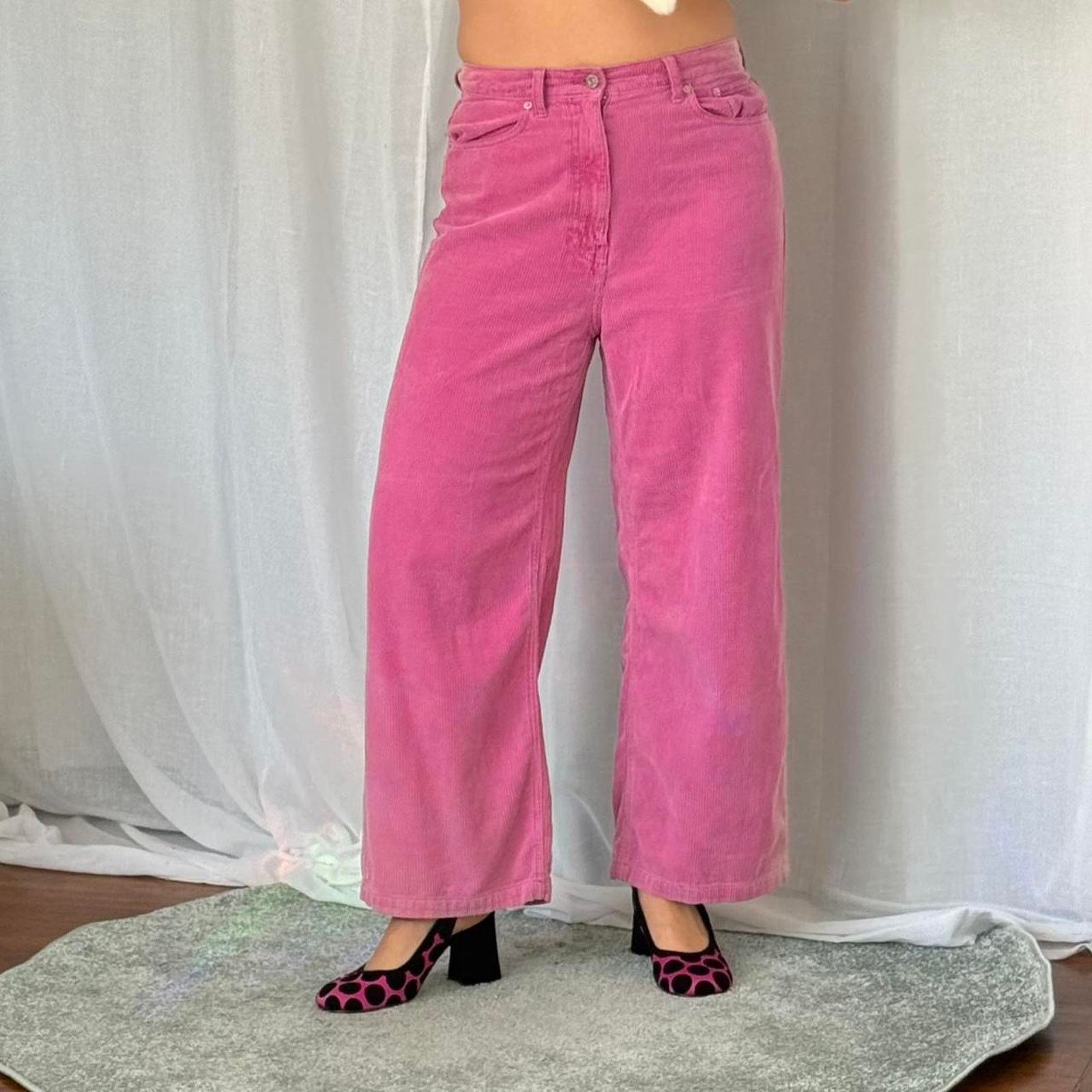 Bdg ✿ ⋆ 𓆩♡𓆪 BDG Pink Corduroy Pants 𓆩♡𓆪 ⋆ ✿ Size 30" / US 8 / IT 44 - 1 Thumbnail