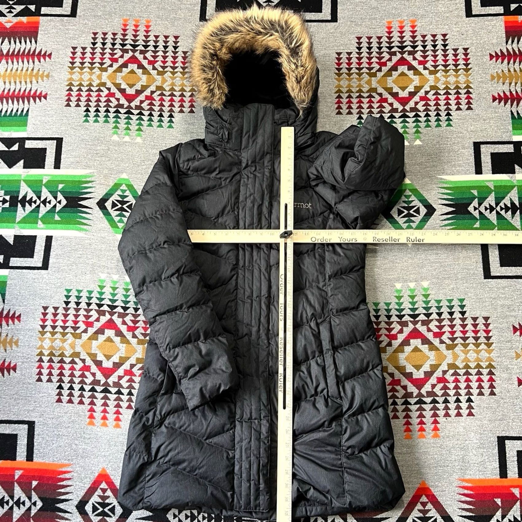 Marmot Marmot Parka Womens Medium Black 700 Down Fill Puffer Fur Hooded Strollbridge C6 Size M / US 6-8 / IT 42-44 - 3 Thumbnail