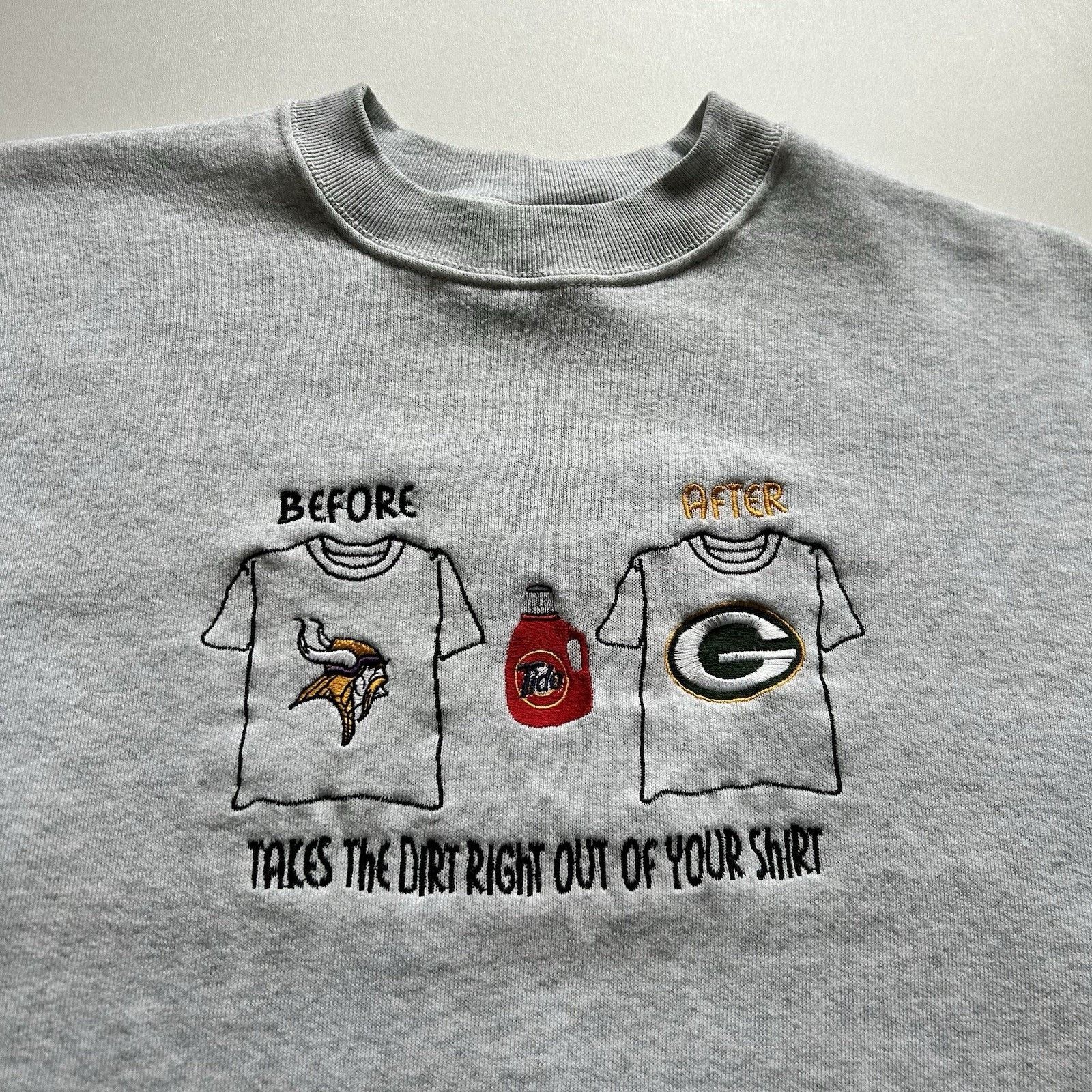 Fruit Of The Loom Vintage Fruit Of The Loom Crewneck XL Packers Vikings NFL Size US XL / EU 56 / 4 - 2 Thumbnail