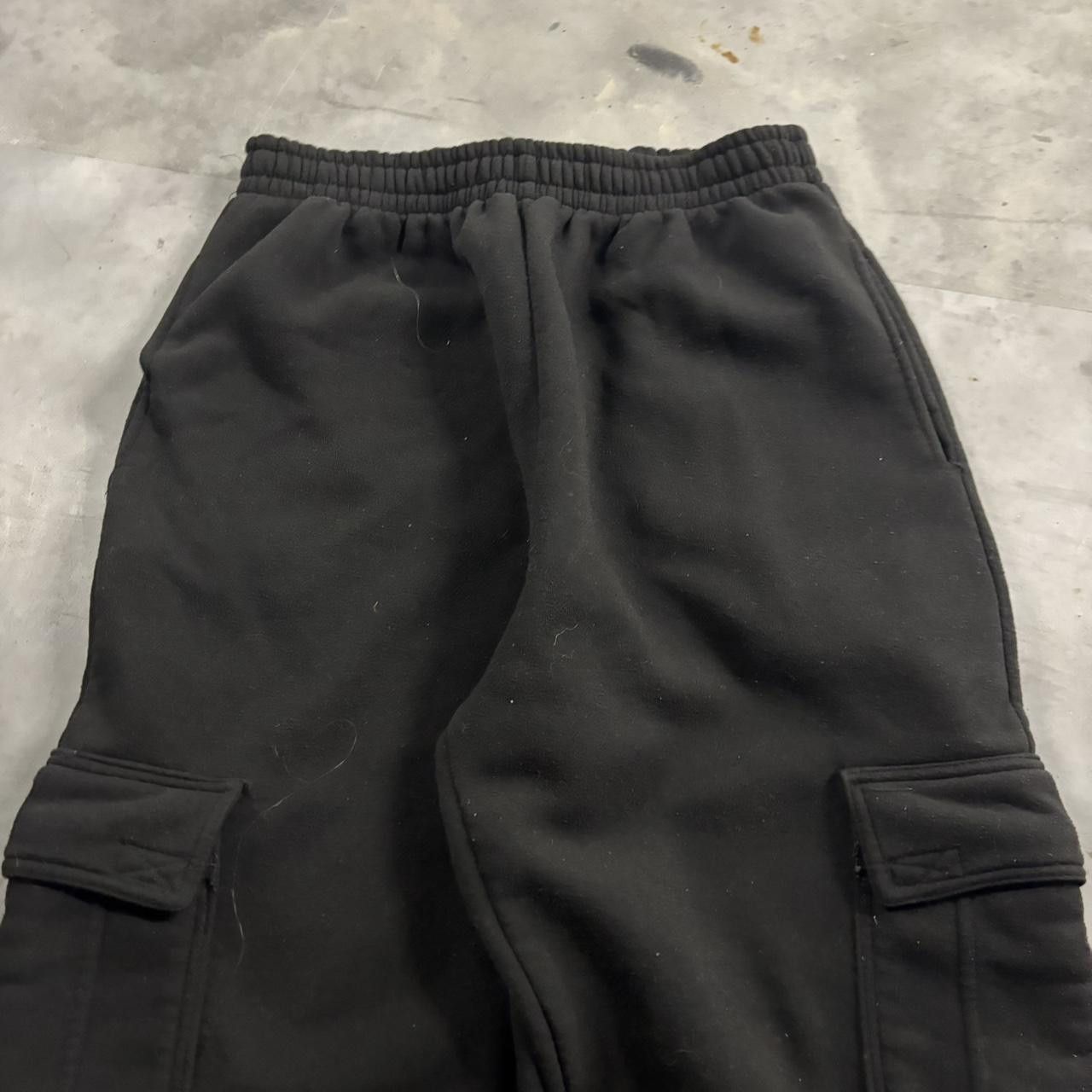 Vintage Crazy Vintage Y2K/2000s Baggy Black Streetwear Cargo Sweatpants! Fits L Size US 32 / EU 48 - 4 Thumbnail